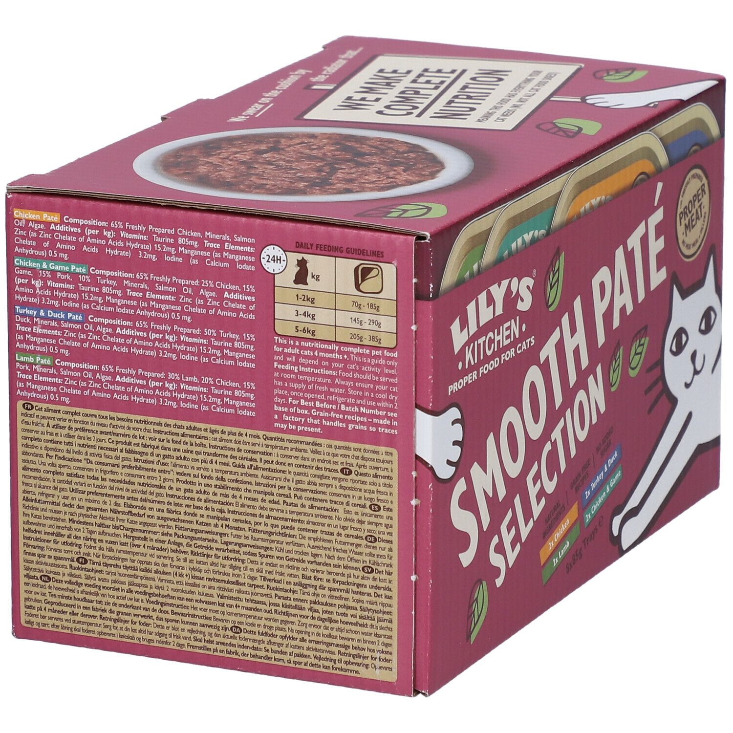 Lily's® Kitchen - Proper Food for Cats - Weiche Pastete für Senior-Katzen mit Huhn, Kabeljau und Garnelen