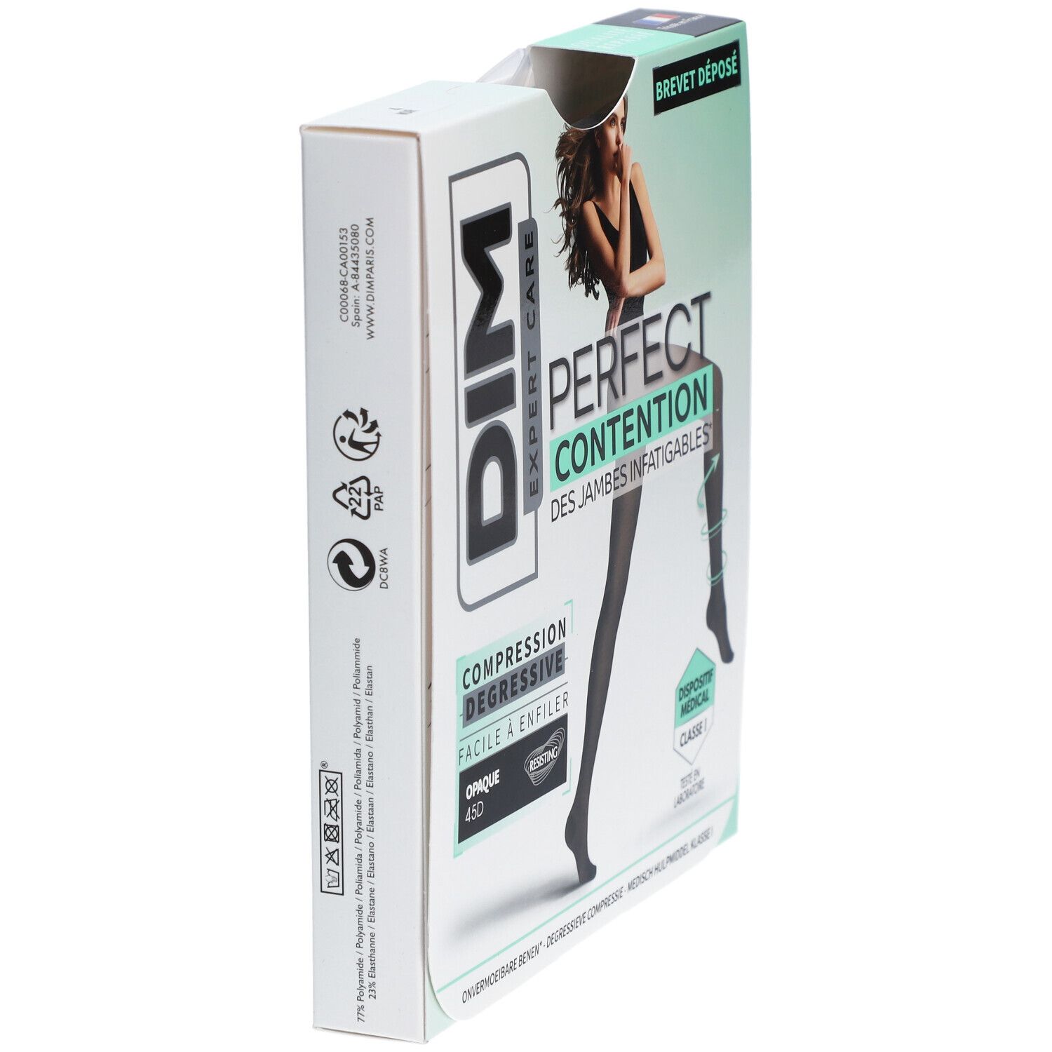 DIM Perfect Contention - Collants opaques 45D - Noir - Taille 4