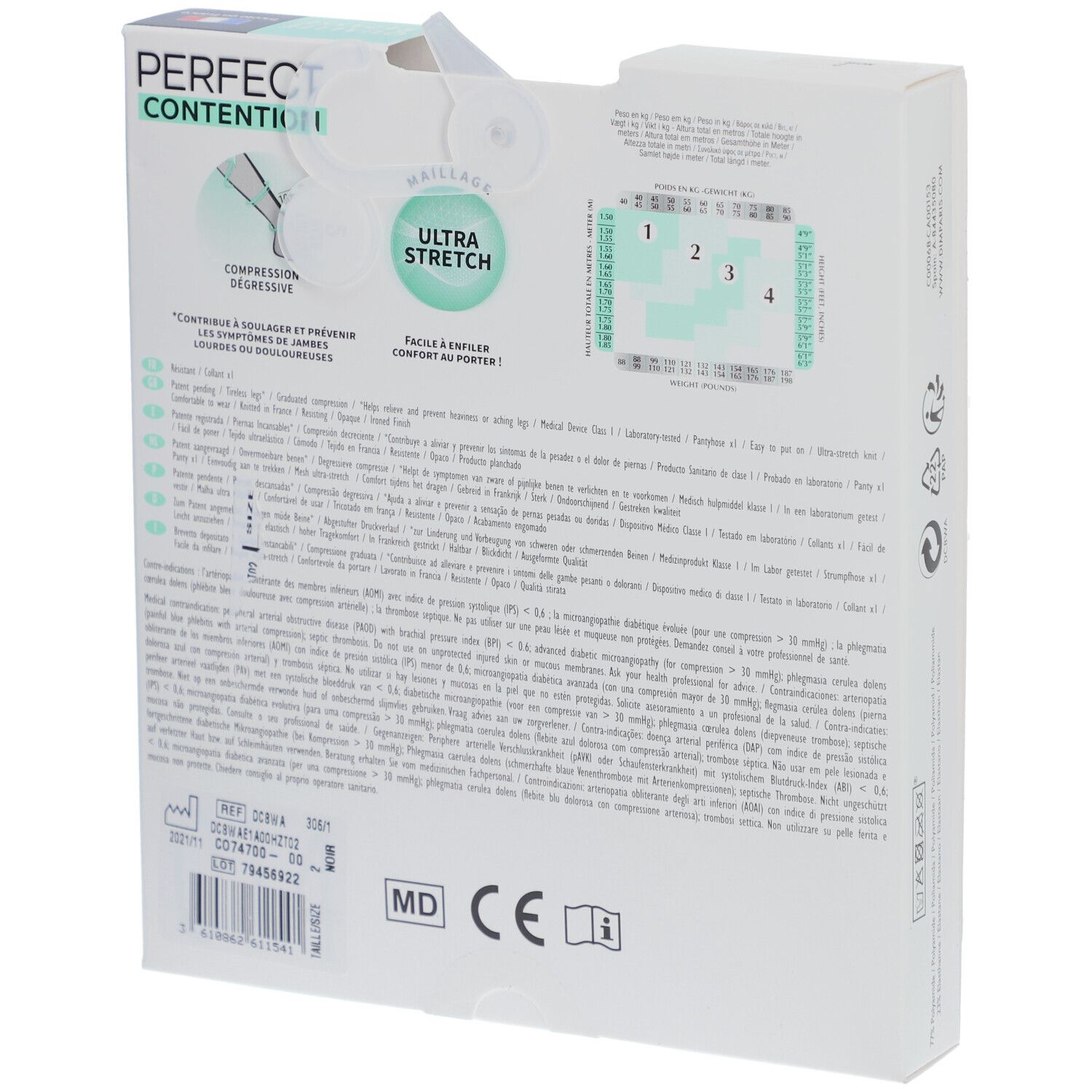 DIM COLL PERFECT OPAQUE NOIR T2