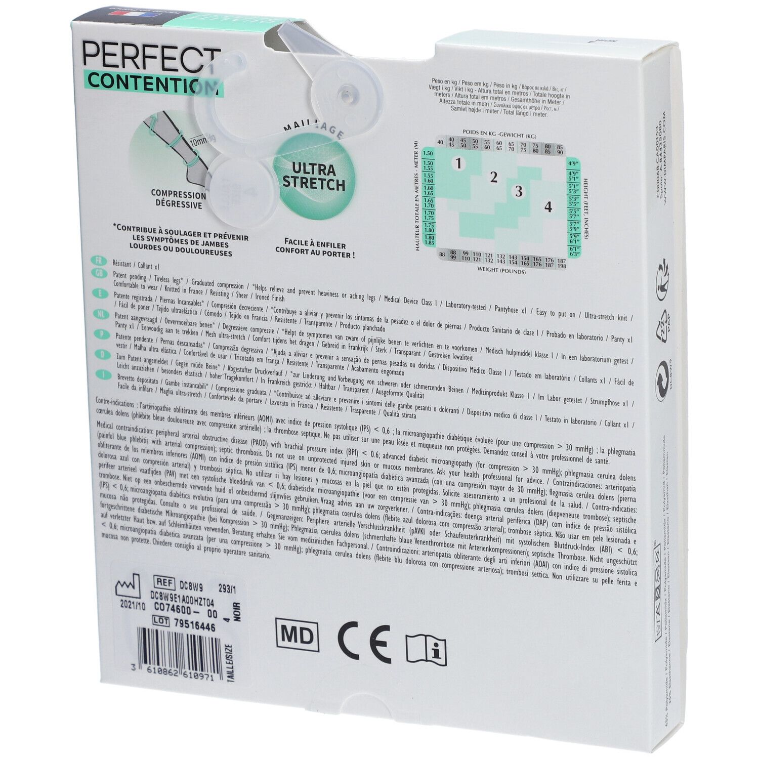 DIM COLL PERFECT Transpirant NOIR T4