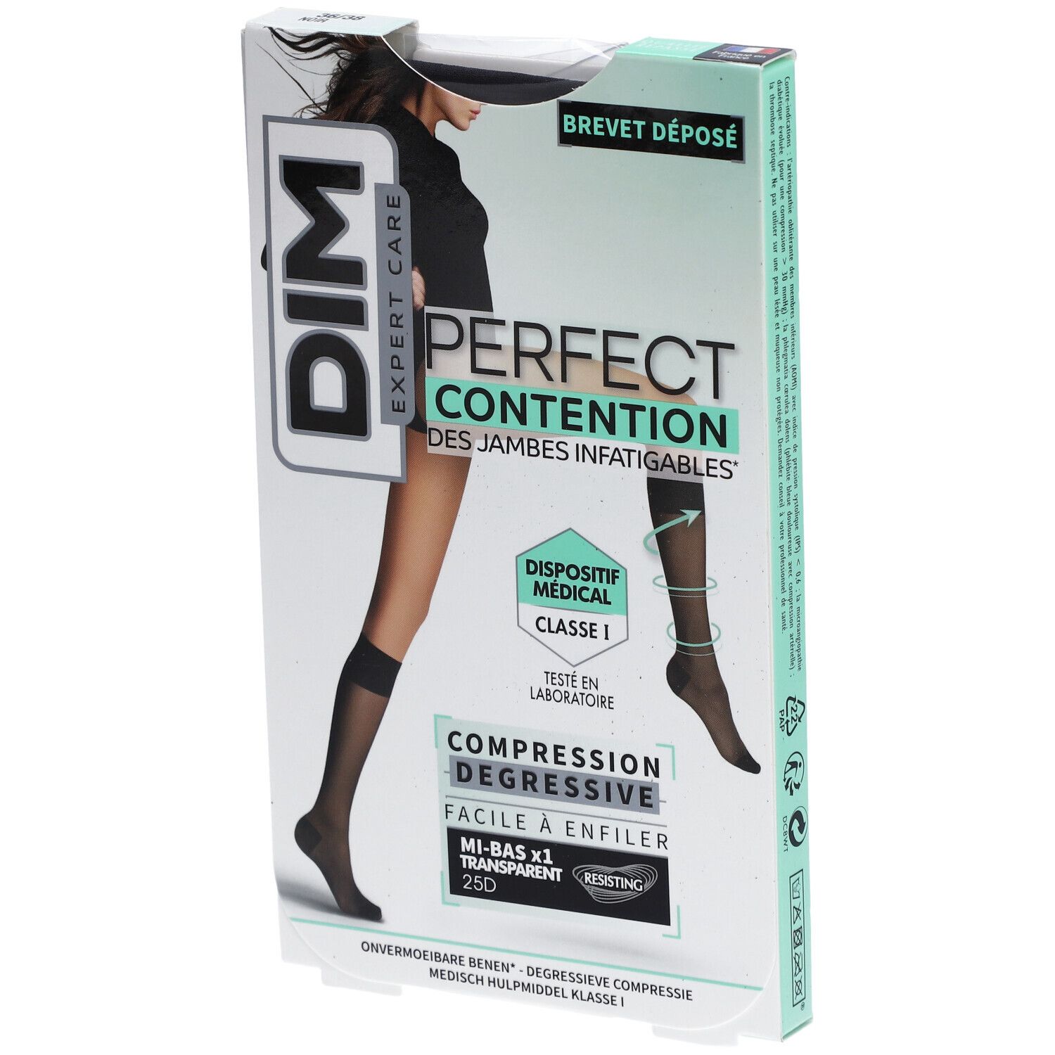 DIM M/BAS PERFECT Transpirant NOIR36/38