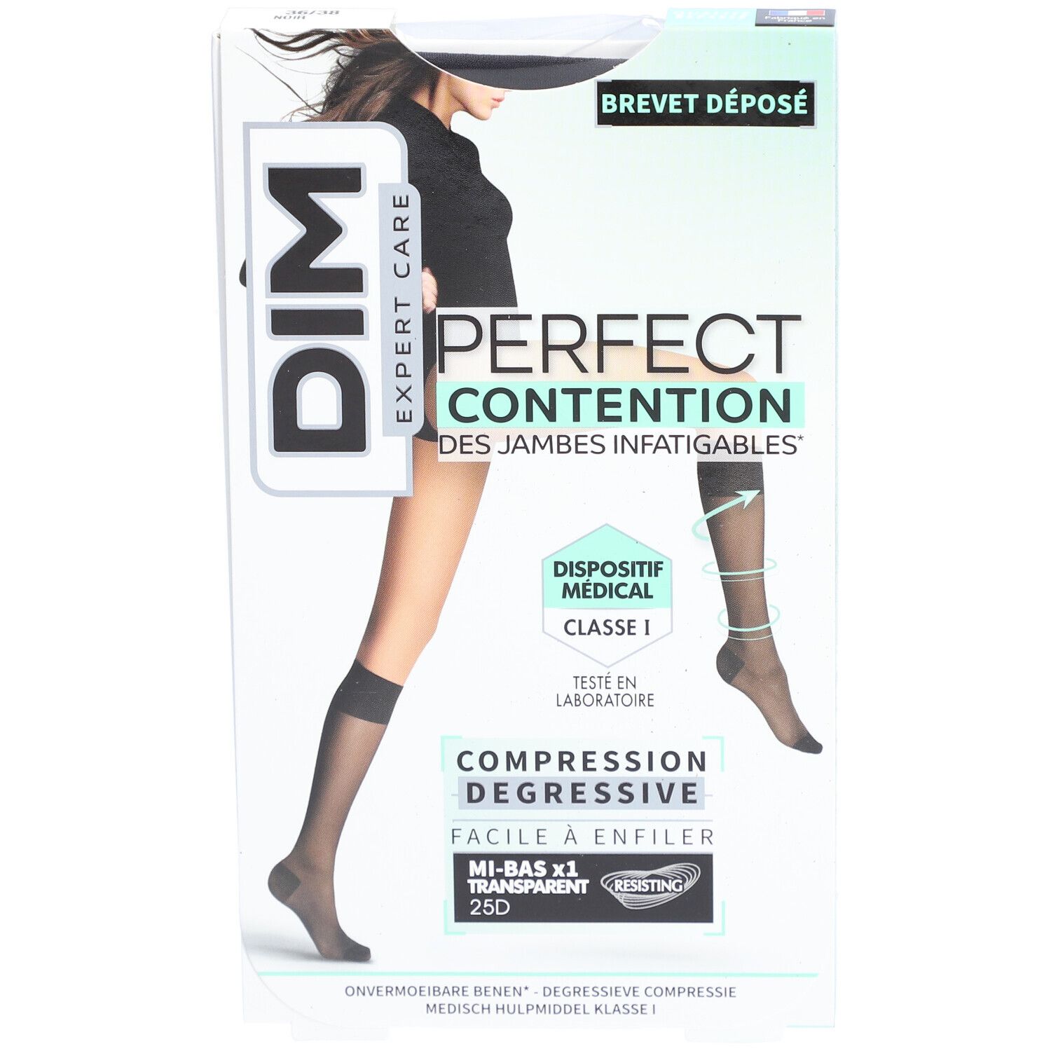 DIM M/BAS PERFECT Transpirant NOIR36/38
