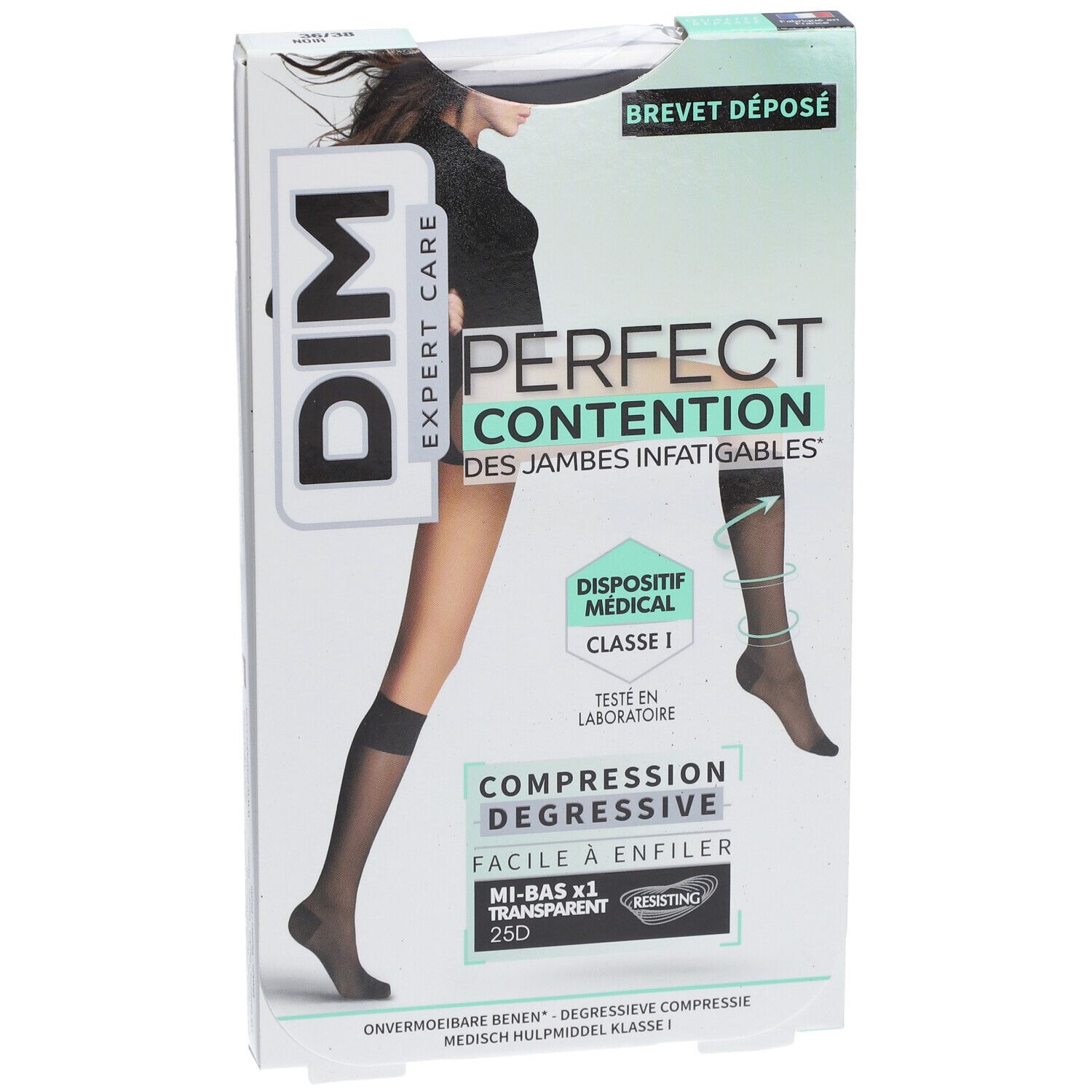 DIM M/BAS PERFECT Transpirant NOIR36/38