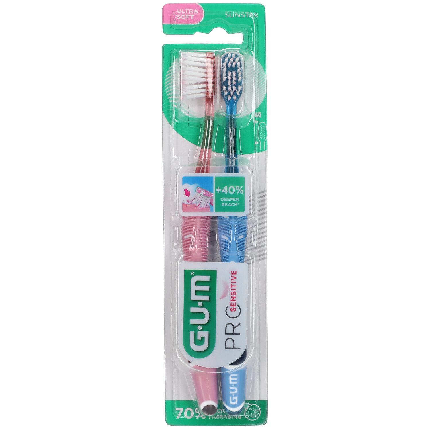 GUM® PRO SENSITIVE Ultra-Soft-Zahnbürste 510