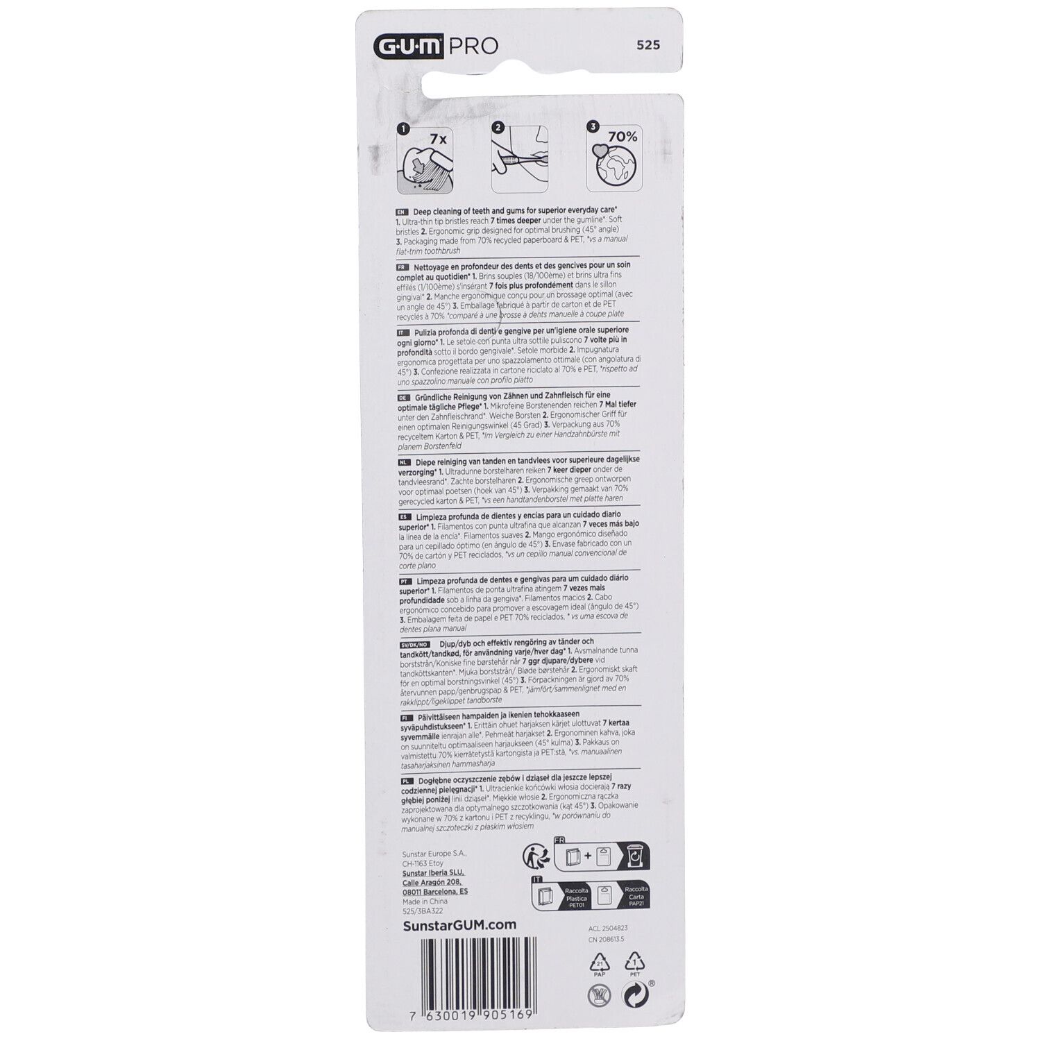 GUM® Technique PRO Brosse à dents Adultes soft