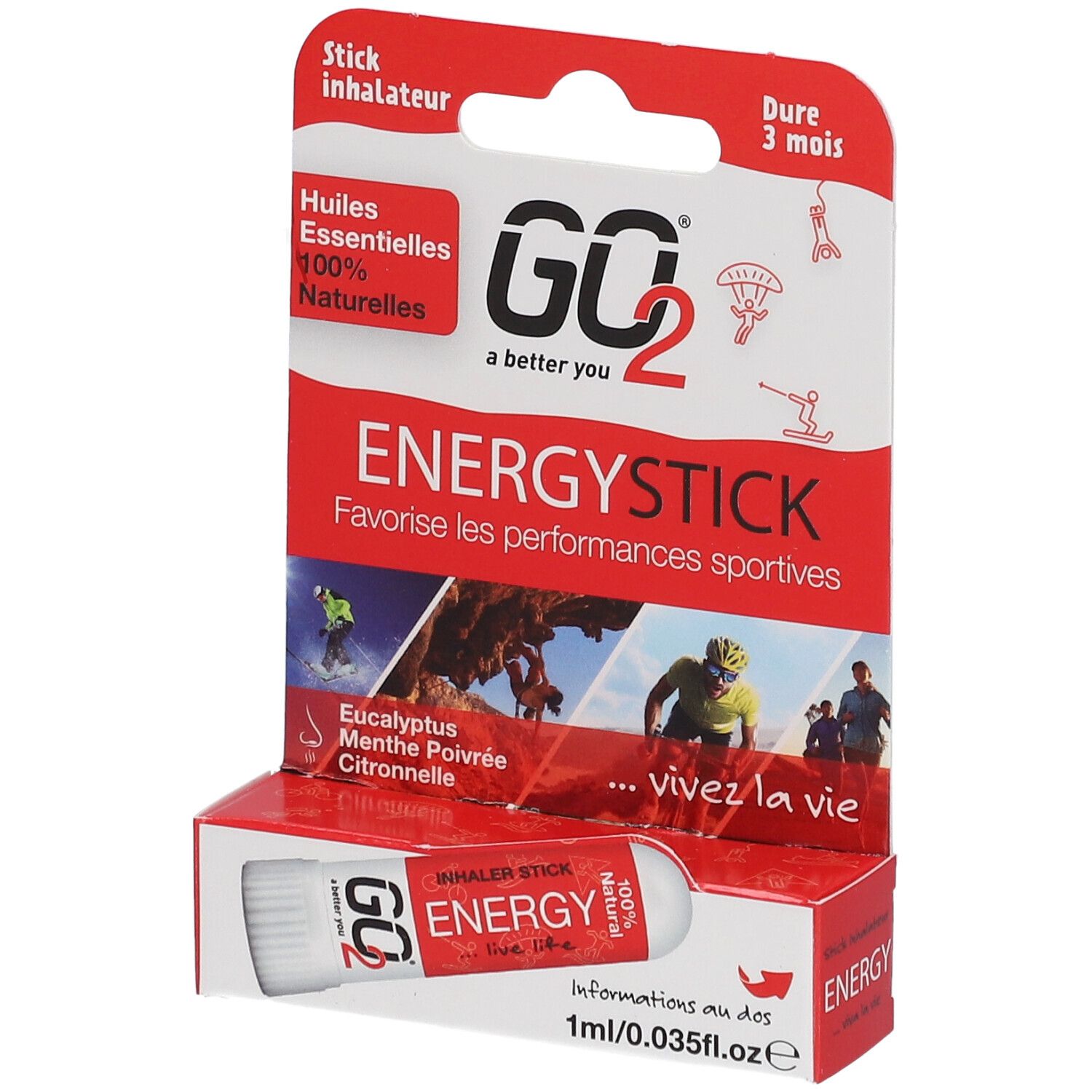 GO2® Stick inhalateur Energy