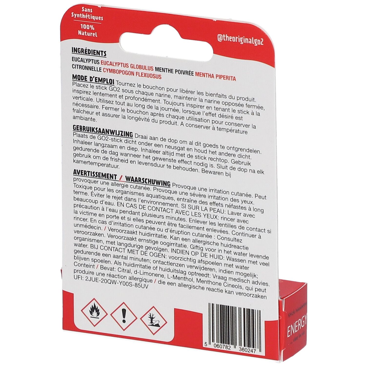 GO2® Stick inhalateur Energy