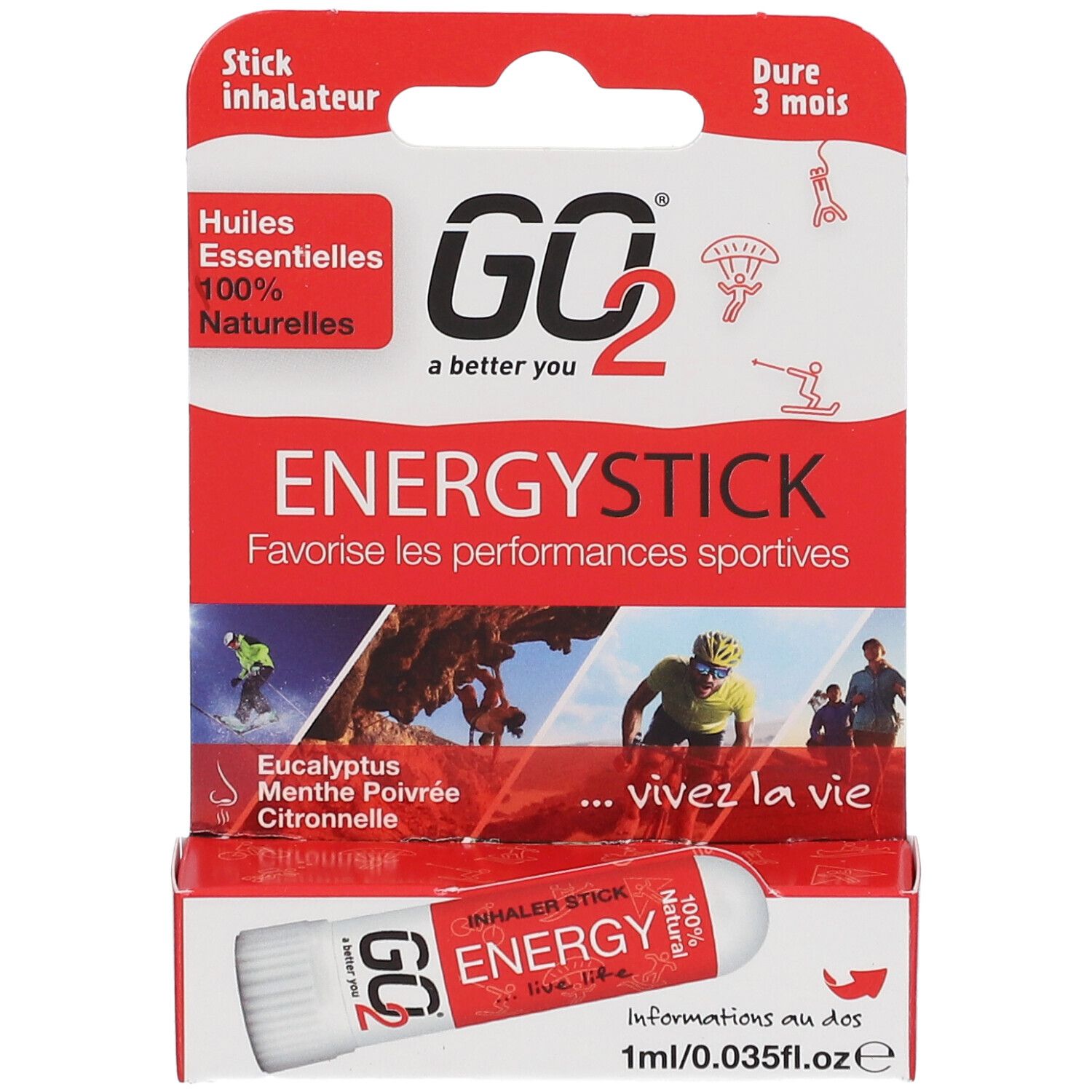 GO2® Stick inhalateur Energy