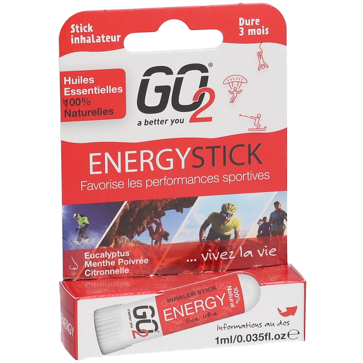 GO2® Stick inhalateur Energy