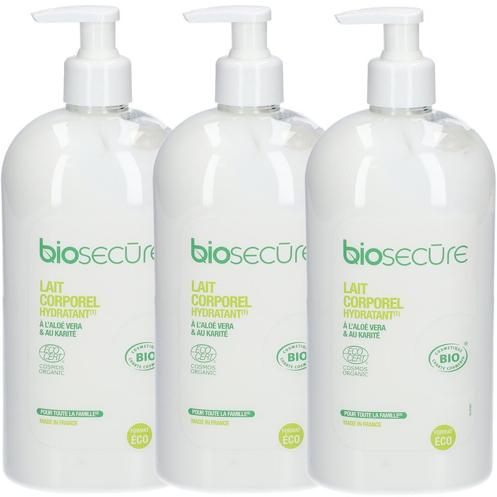 bio Secure lait corporel hydratant à l'Aloé vera & au Karité