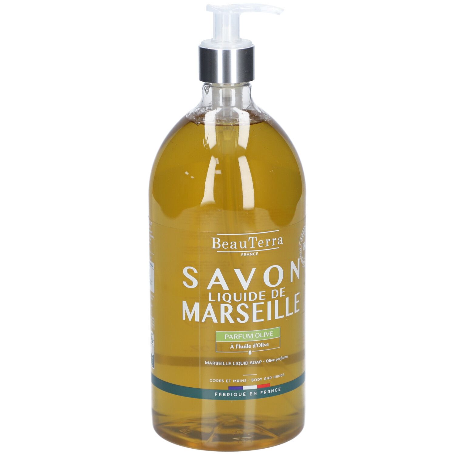 BeauTerra Savon Liquide de Marseille - Huile d'Olive