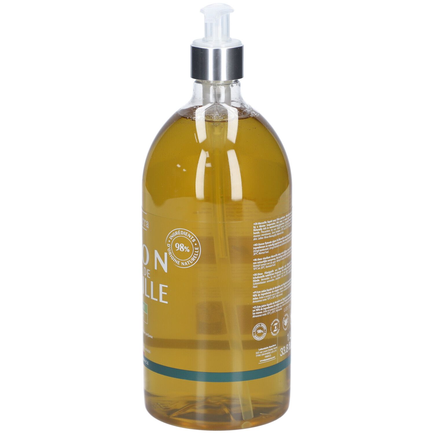 BeauTerra Savon Liquide de Marseille - Huile d'Olive