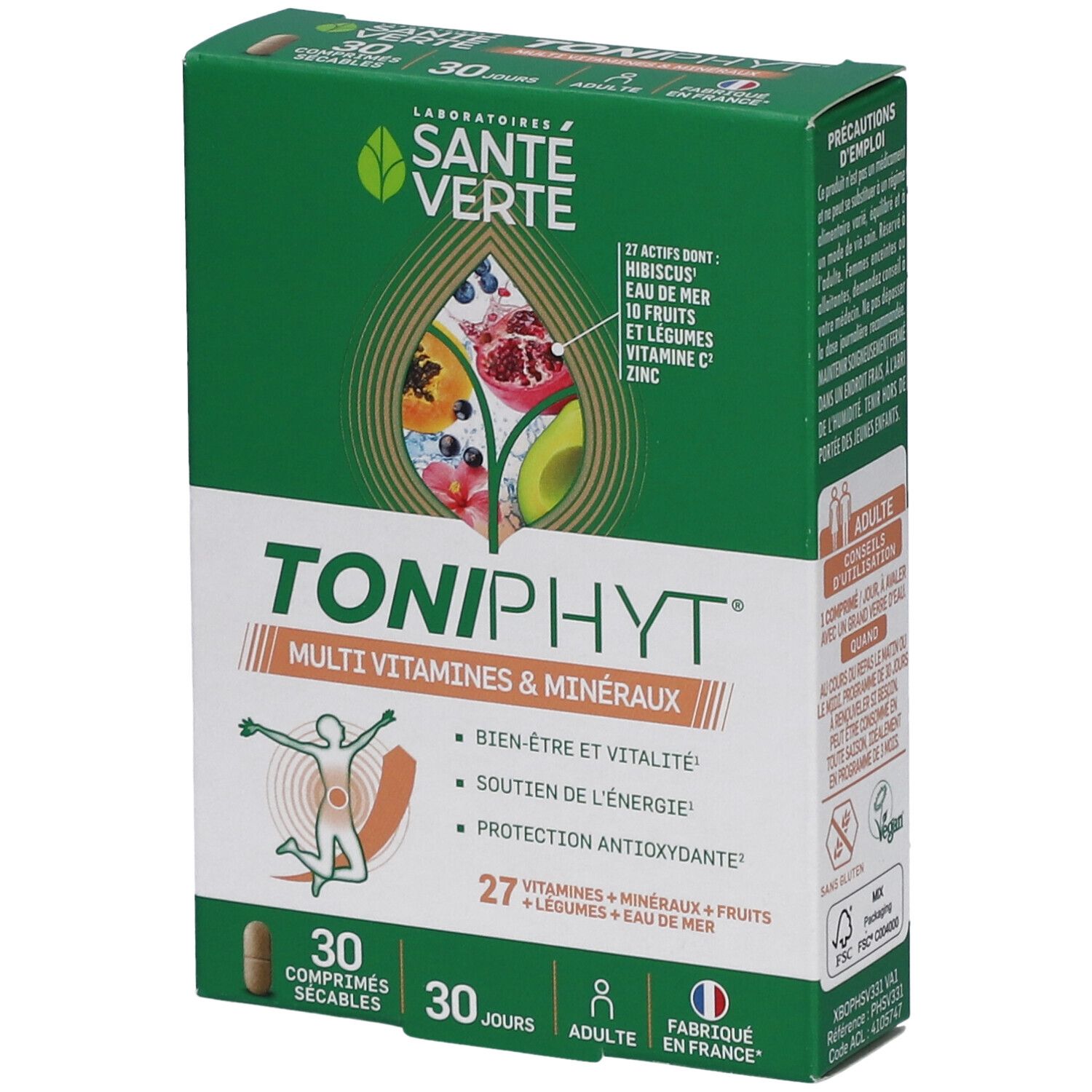 Santé Verte - Toniphyt Multi Vitamines & Minéraux