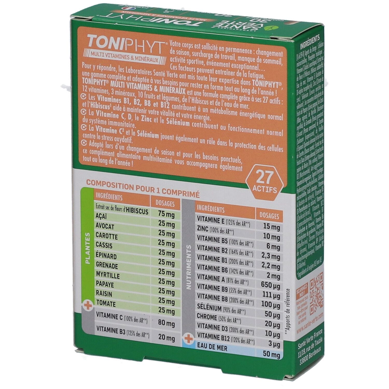 Santé Verte - Toniphyt Multi Vitamines & Minéraux