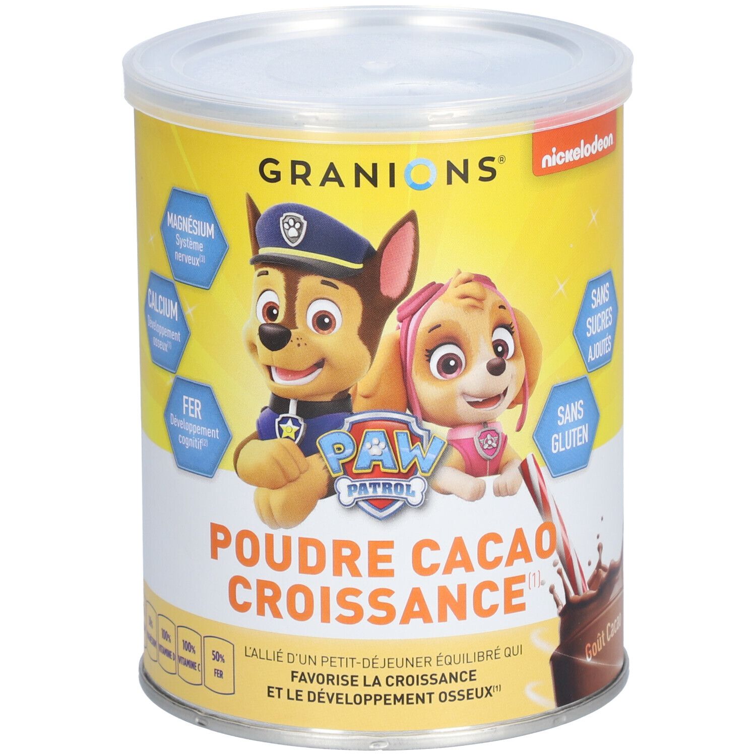 GRANIONS® Pat Patrouille - Poudre Croissance Cacao