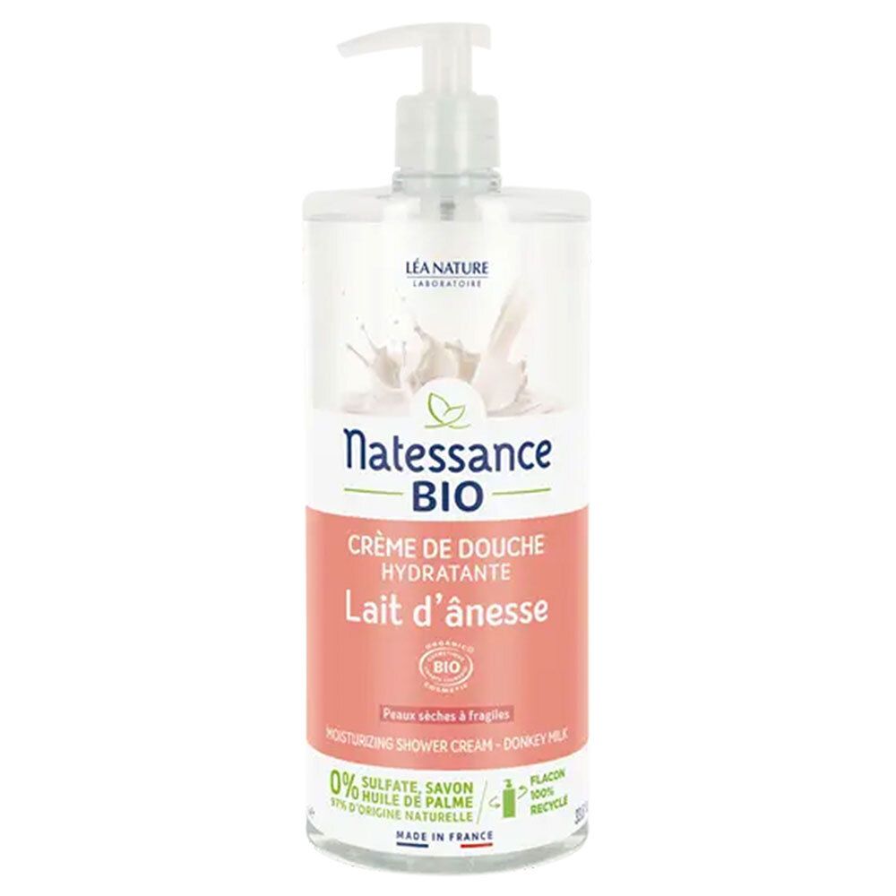 Natessance Bio Eselinnenmilch Duschcreme Trockene und empfindliche Haut