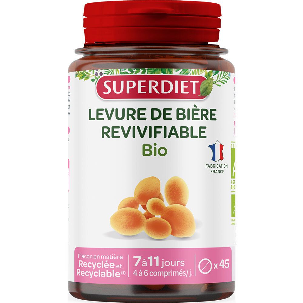 SUPER DIET Wiederbelebbare Bierhefe Bio