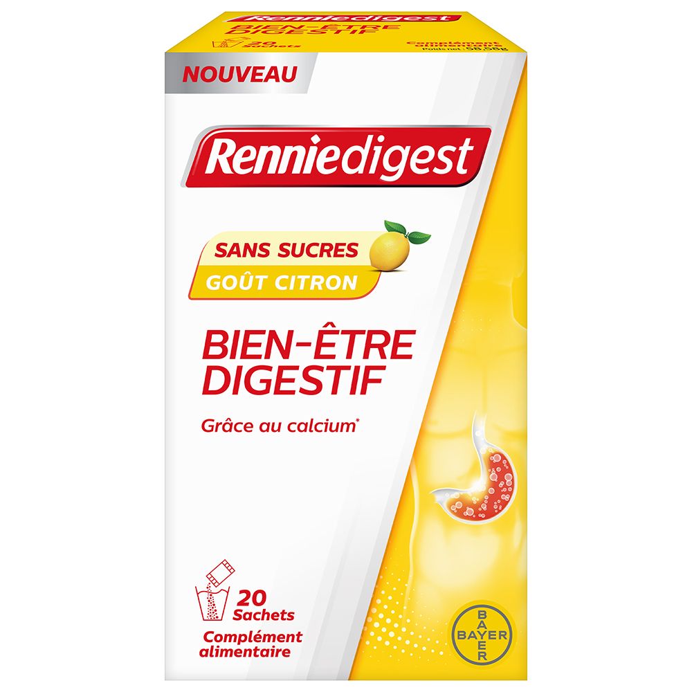 Renniedigest Complément alimentaire pour le bien-être digestif 20 Sachets-doses