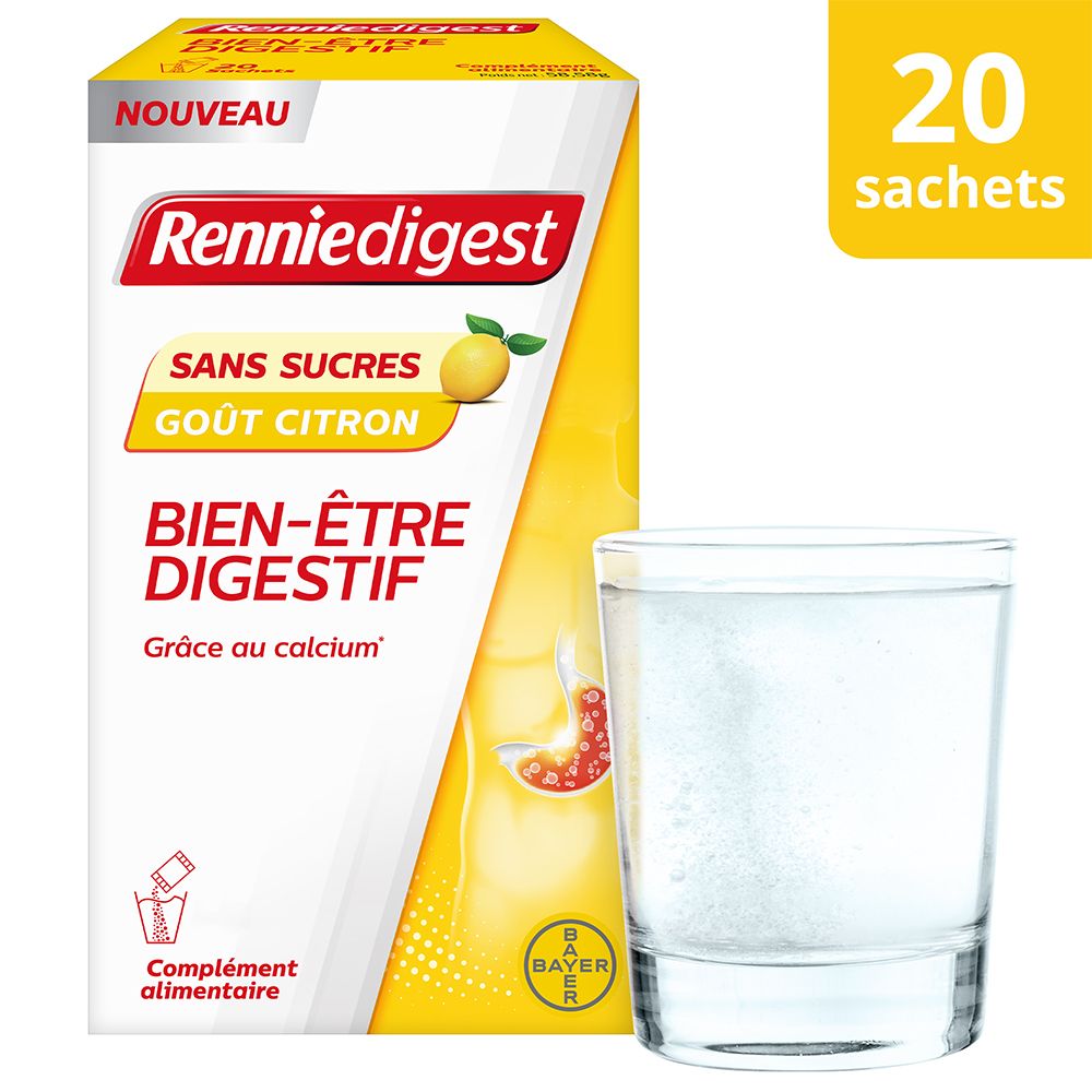 Renniedigest Complément alimentaire pour le bien-être digestif 20 Sachets-doses