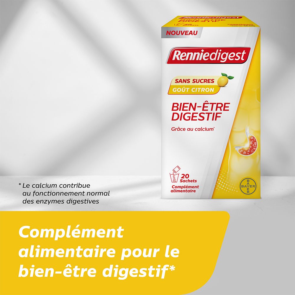 Renniedigest Complément alimentaire pour le bien-être digestif 20 Sachets-doses