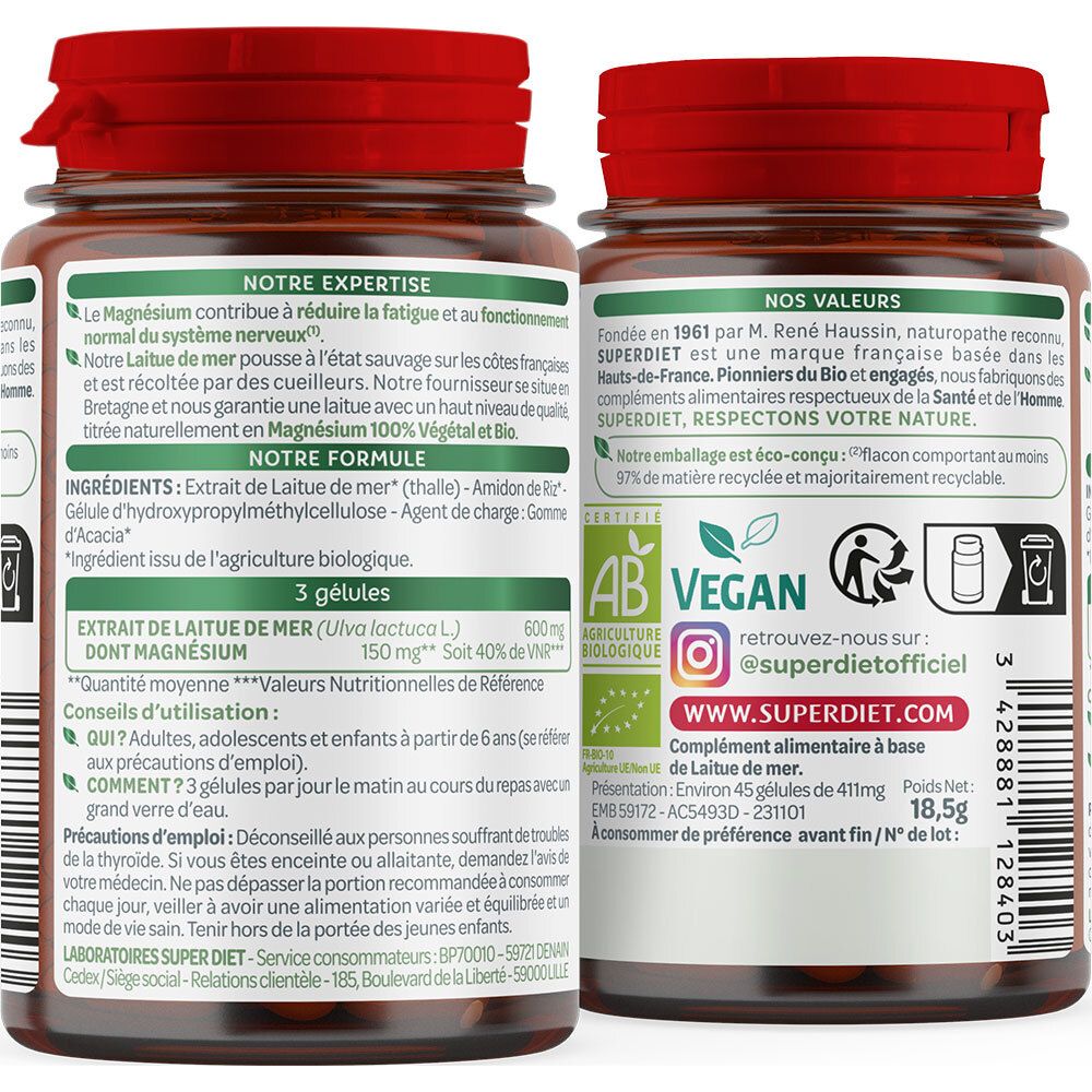 SUPER DIET Magnesium Bio Meersalat