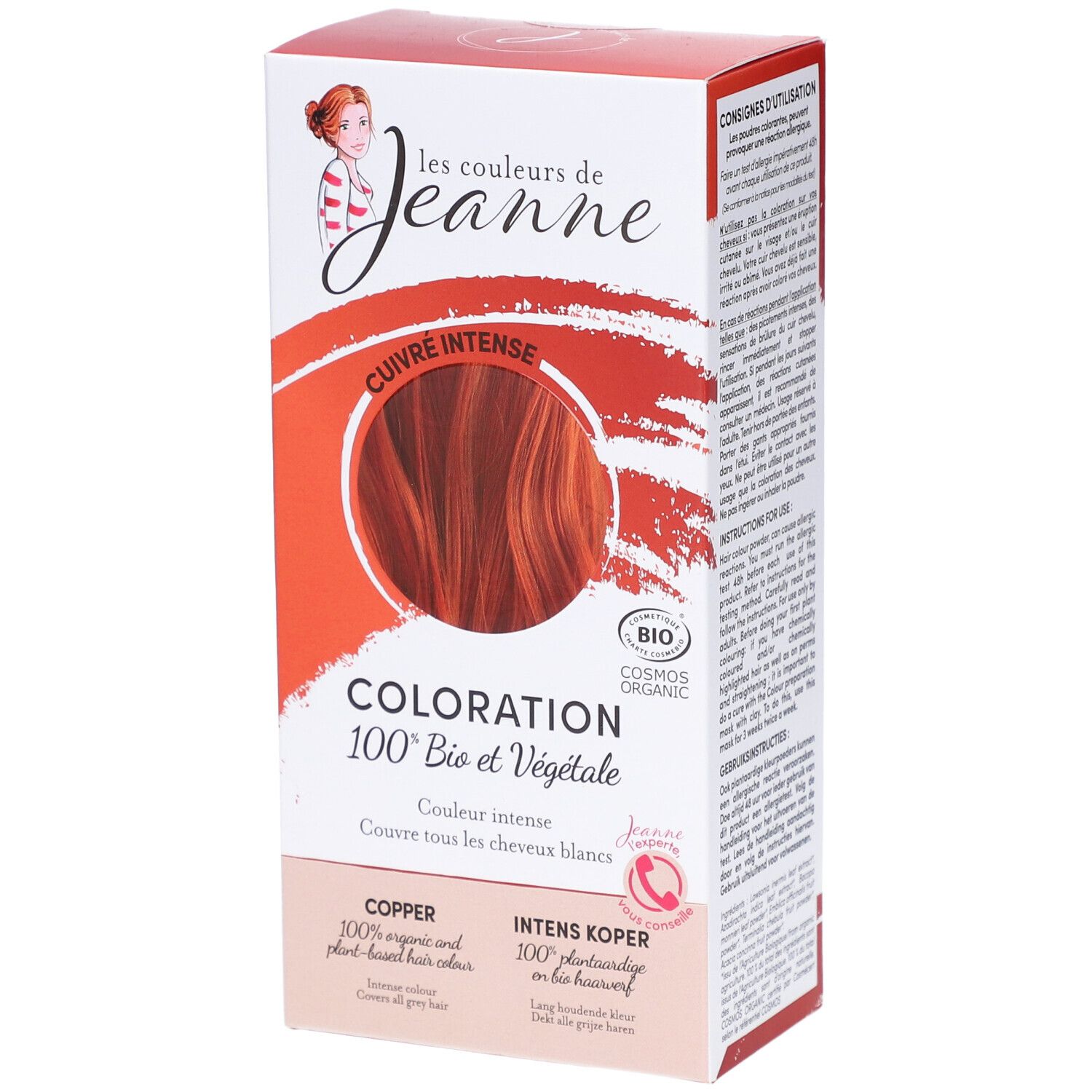 Intensive kupferfarbene Coloration 100% pflanzlich 100 g