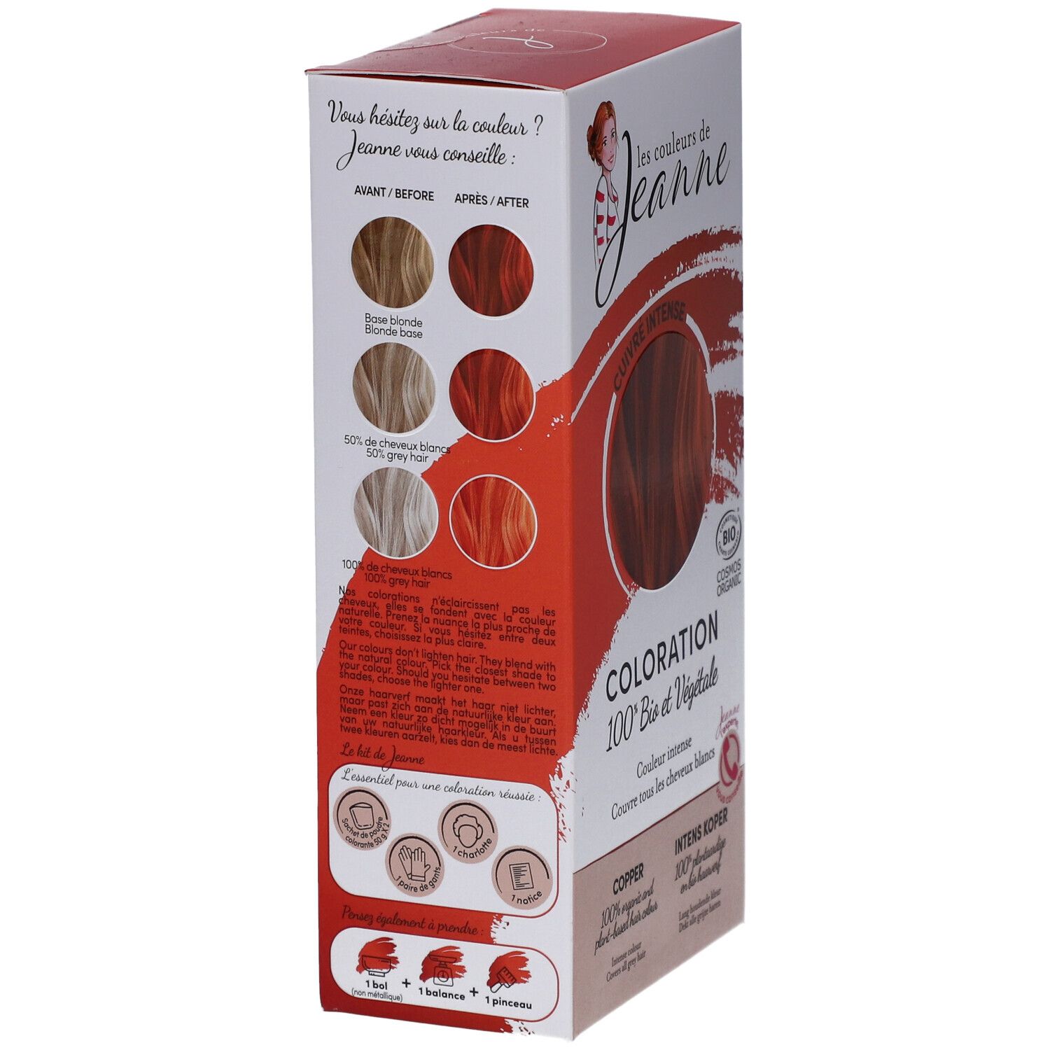 Intensive kupferfarbene Coloration 100% pflanzlich 100 g