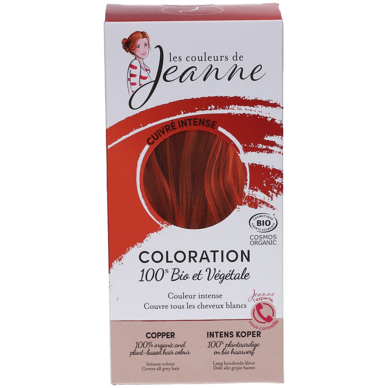 Intensive kupferfarbene Coloration 100% pflanzlich 100 g