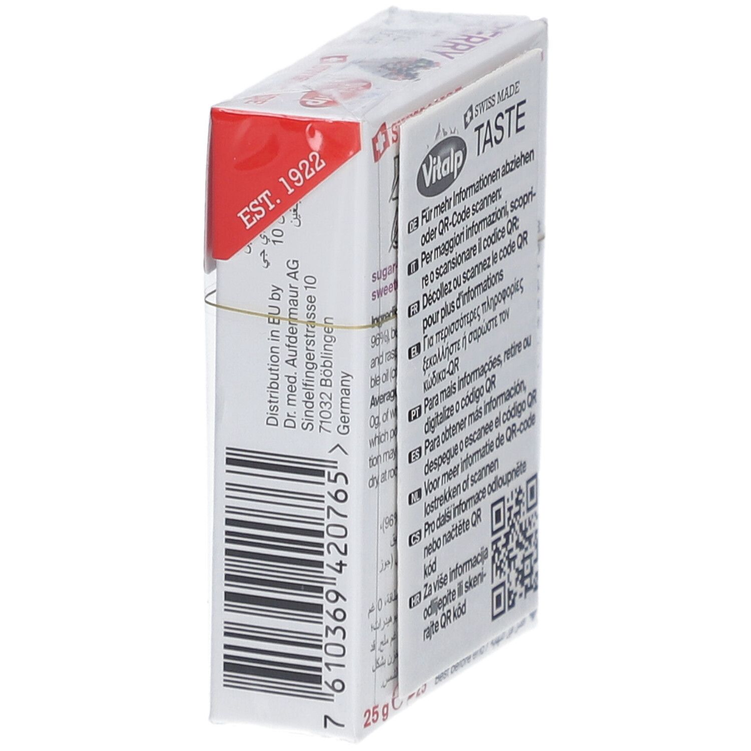 Vitalp Bonbons aux Baies Sans Sucre