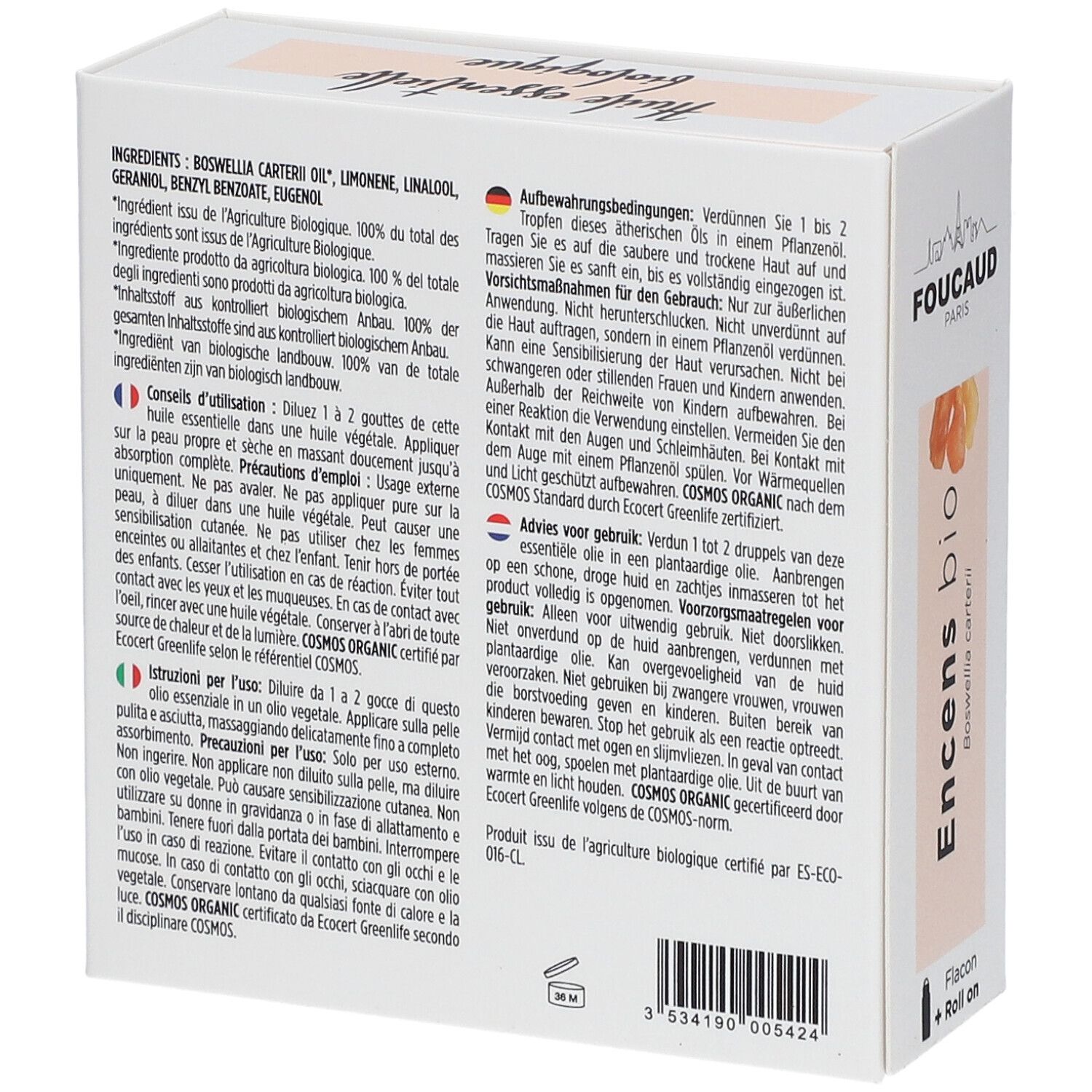 FOUCAUD Ätherisches Öl Weihrauch bio