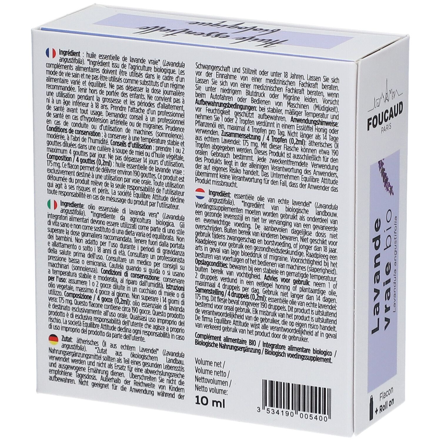 FOUCAUD Ätherisches Öl Echter Lavendel
