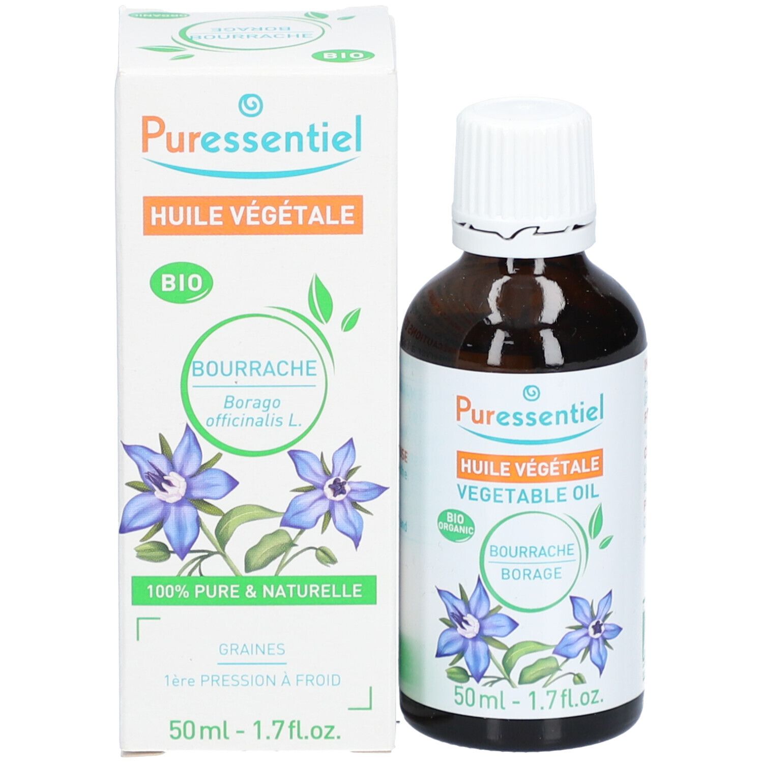 PURESSENTIEL Huile végétale de bourrache bio