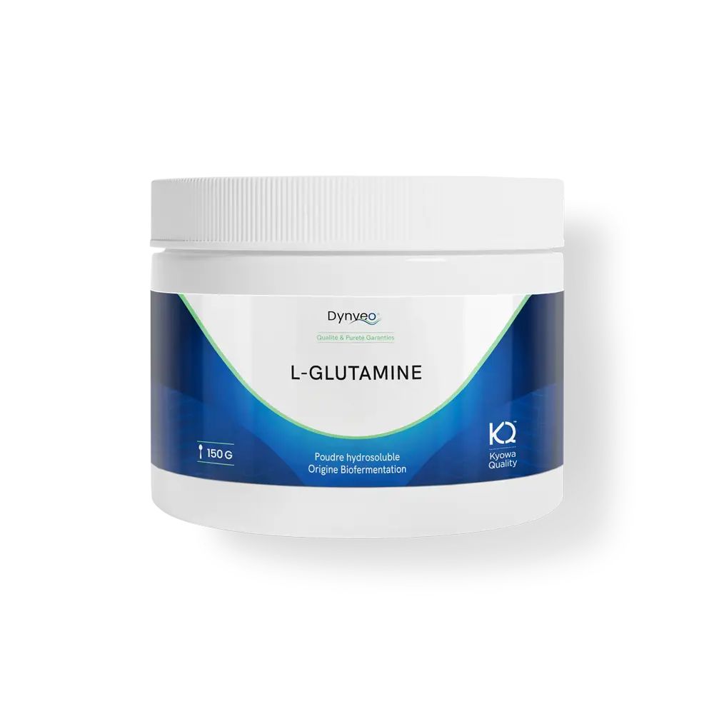DYNVEO L-Glutamin Pulverbehälter. 150g. Hydrosolubile Pulver, Biofermentation.