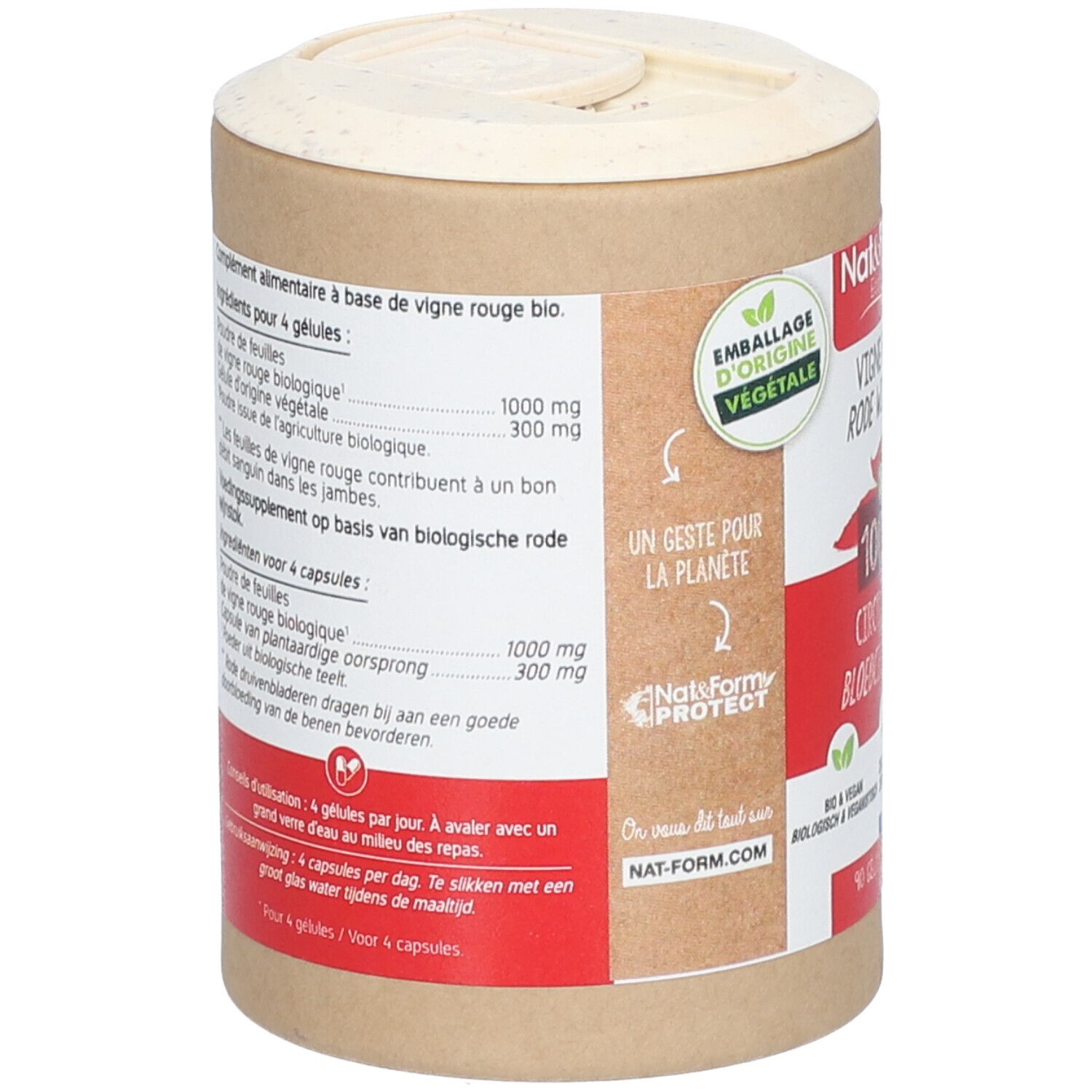 Nat&Form ZIRKULATION - Rote Weinrebe HAMAMELIS BIO