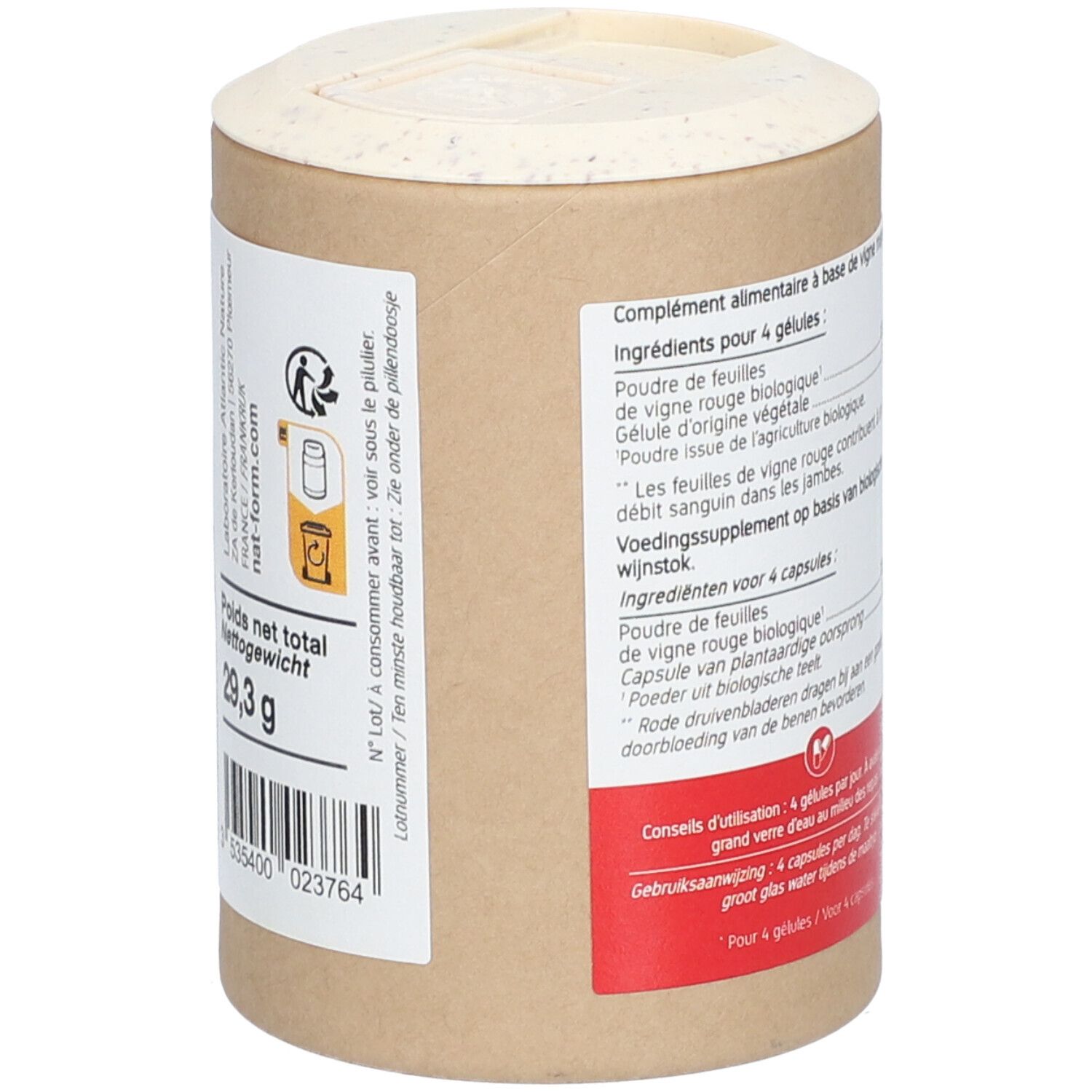 Nat&Form ZIRKULATION - Rote Weinrebe HAMAMELIS BIO