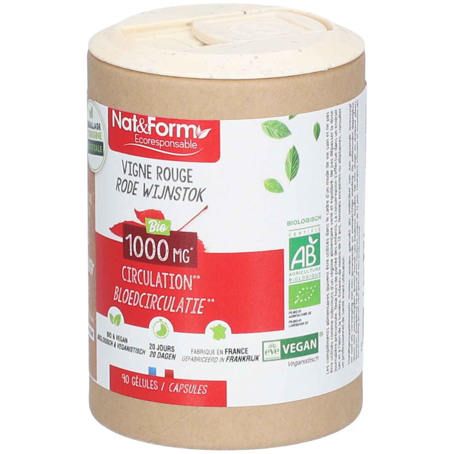 Nat&Form ZIRKULATION - Rote Weinrebe HAMAMELIS BIO