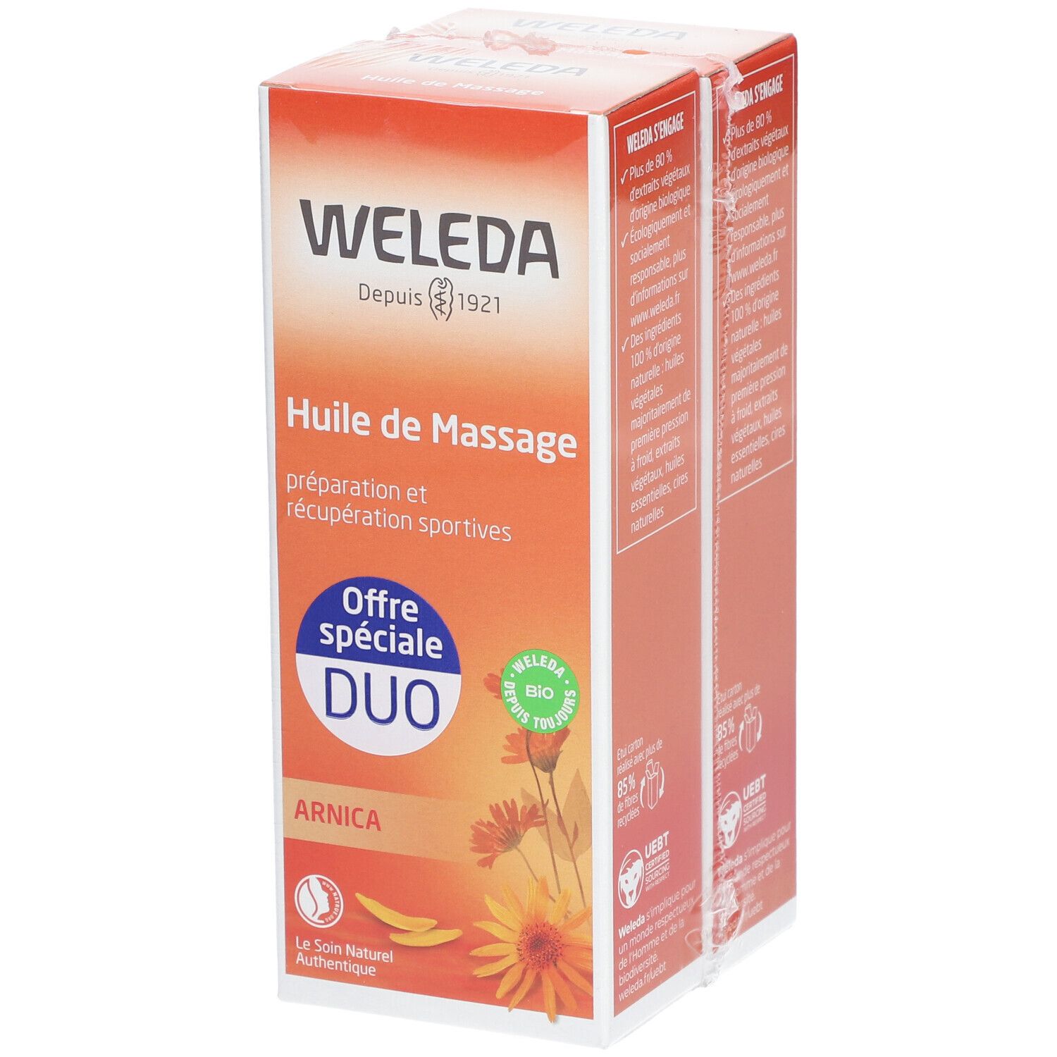 WELEDA Huile de Massage à l'Arnica DUO