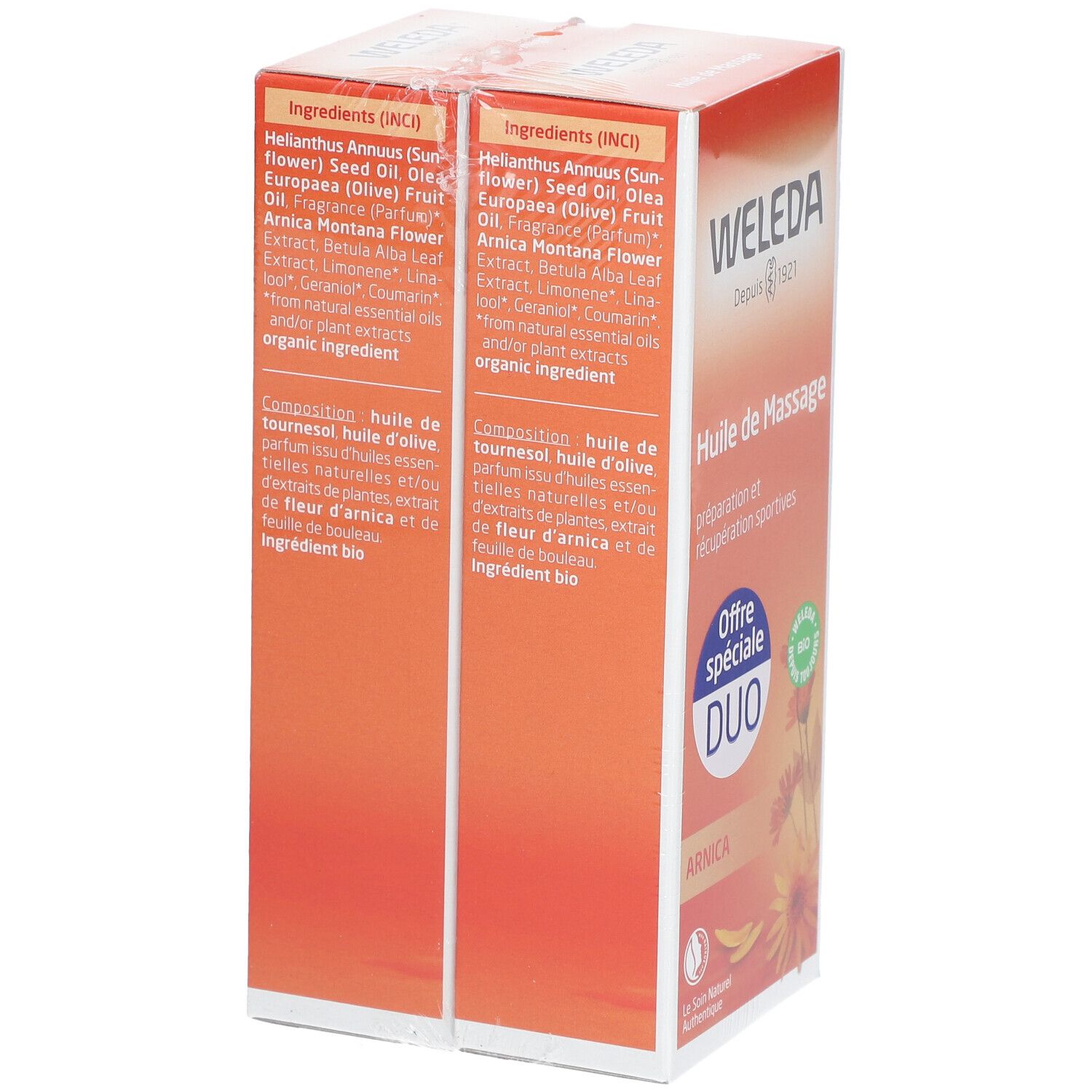 WELEDA Huile de Massage à l'Arnica DUO