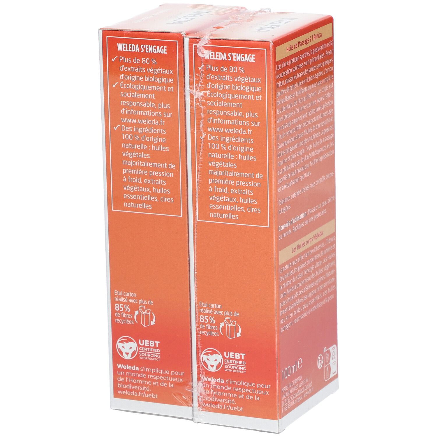 WELEDA Huile de Massage à l'Arnica DUO