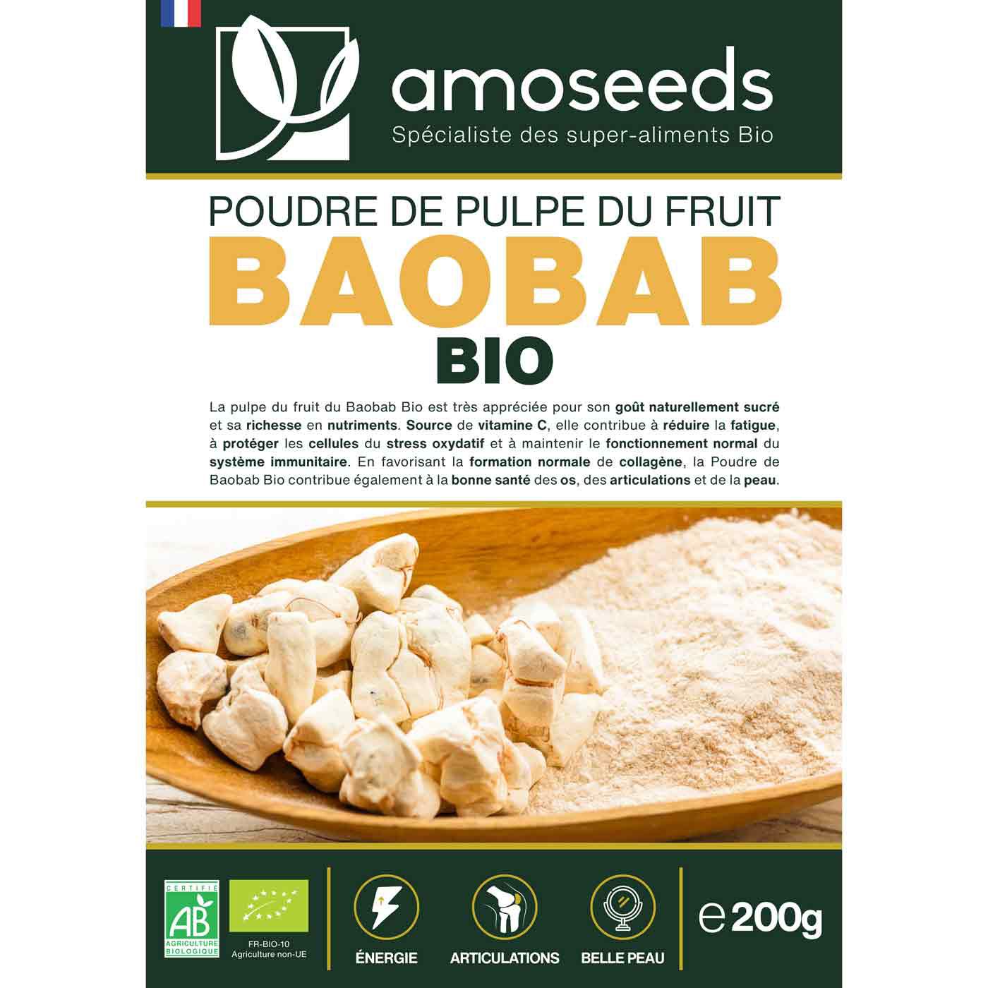 amoseeds POUDRE DE BAOBAB BIO