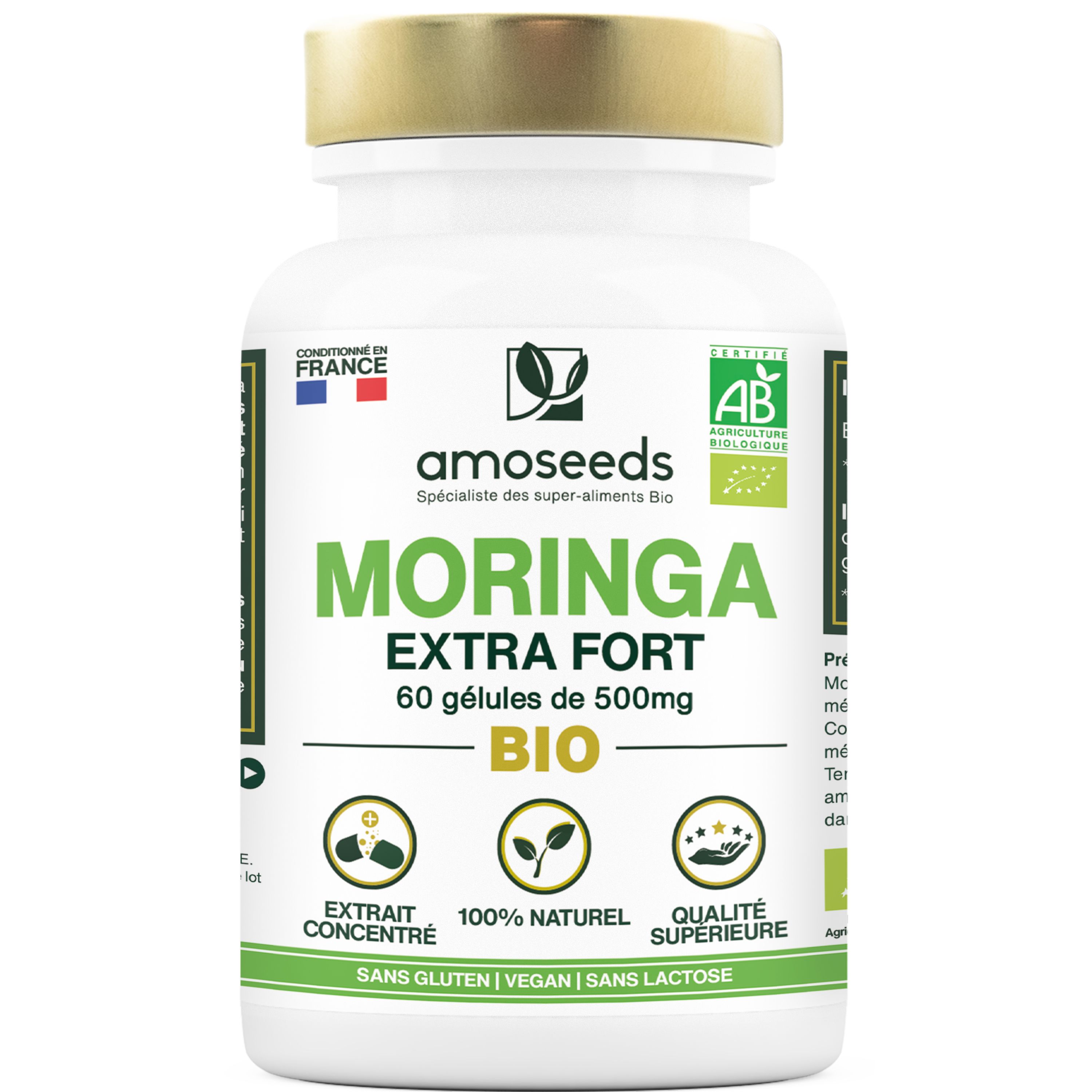 amoseeds MORINGA BIO, EXTRA FORT
