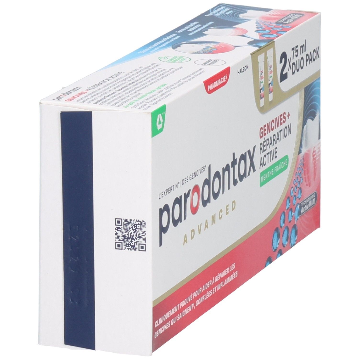 Parodontax Advanced Duo Pack Zahnpasta, 2x 75 ml, für Zahnfleisch und Reparatur.