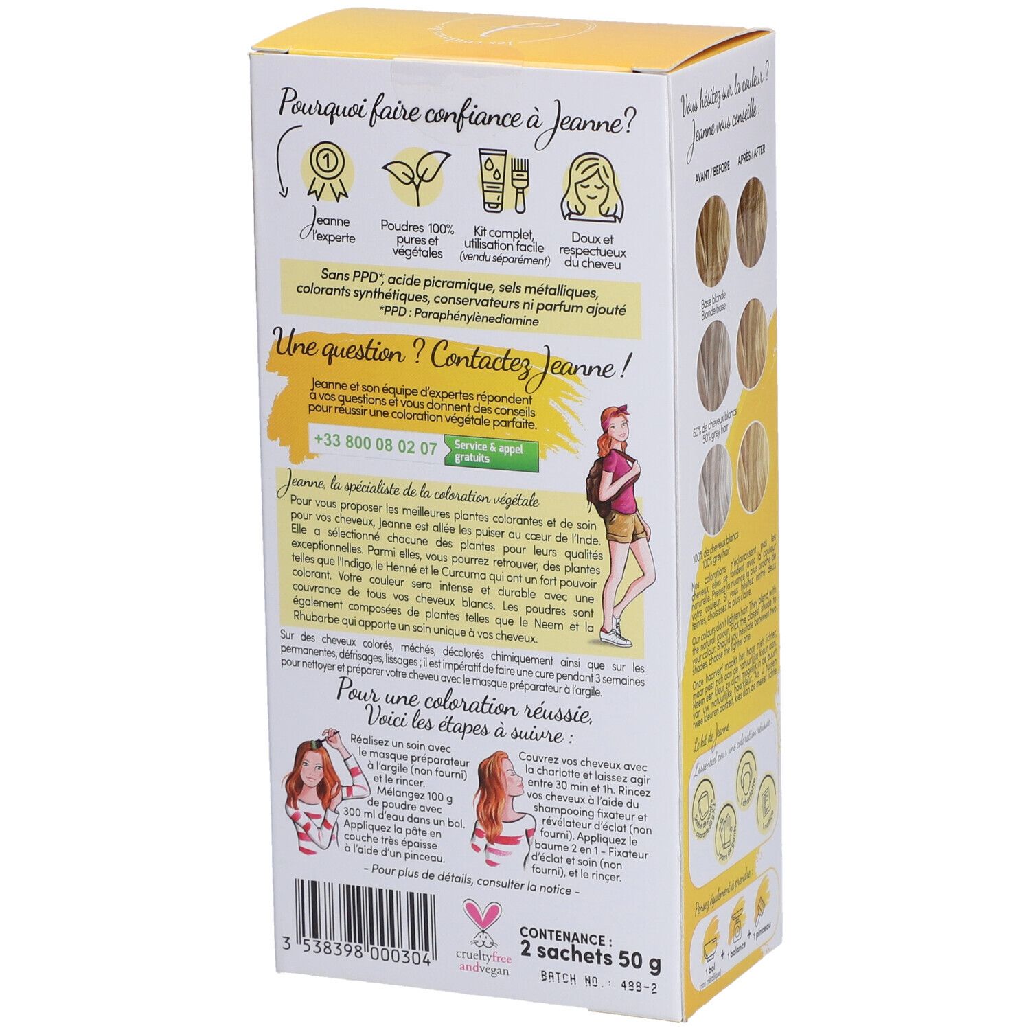 JEANNE COLOR VEG BIO BLD DORE 100G