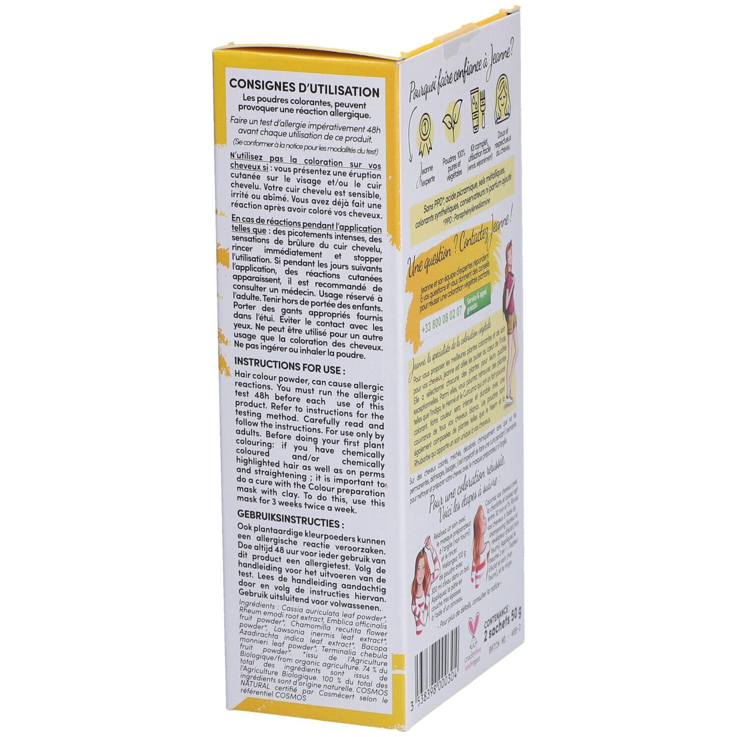 JEANNE COLOR VEG BIO BLD DORE 100G