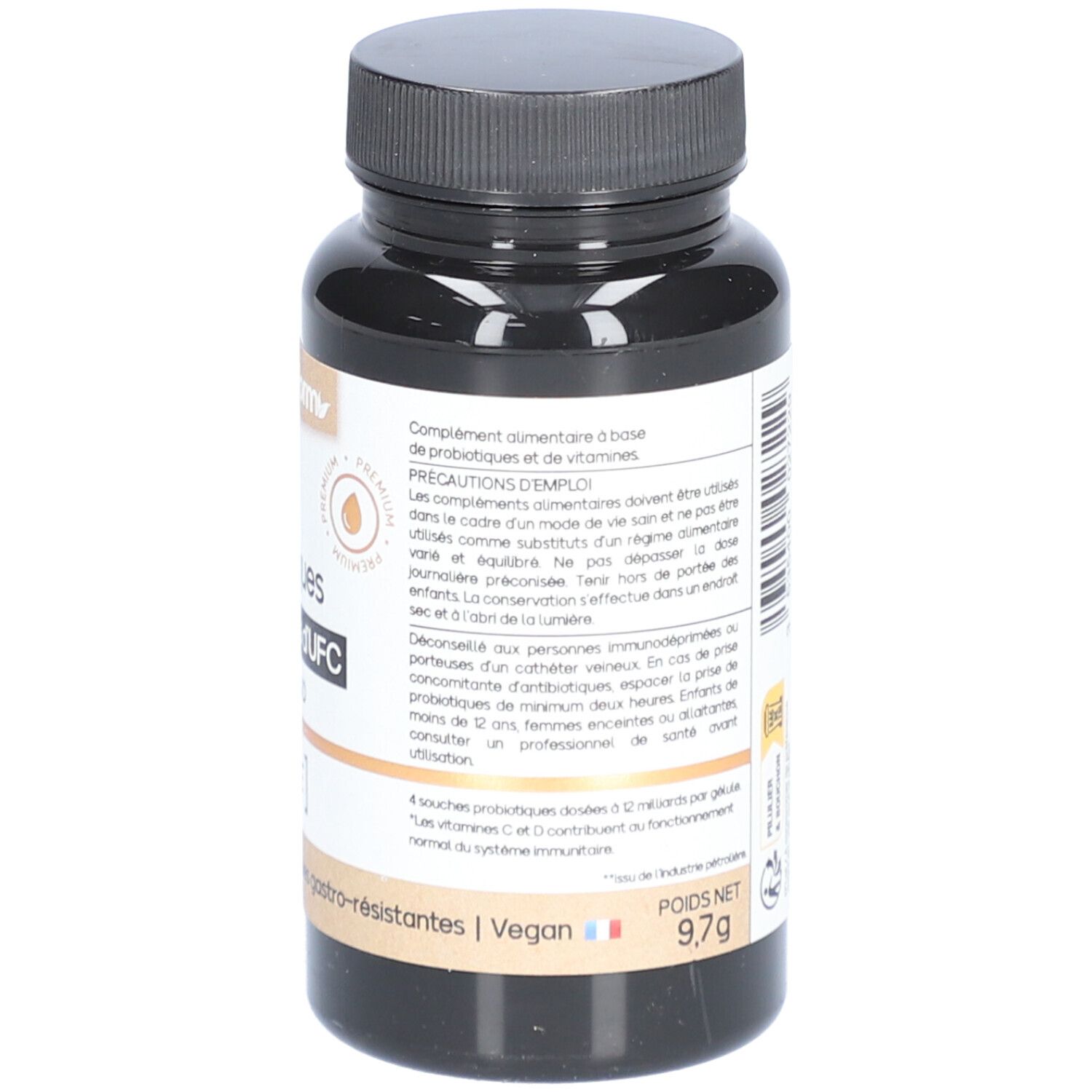 Nat&Form Probiotika 12 Milliarden KBE + Vitamin C & D