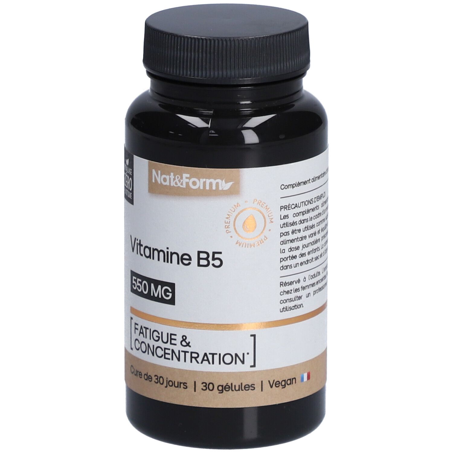 Nat&Form Vitamine B5 en gélules