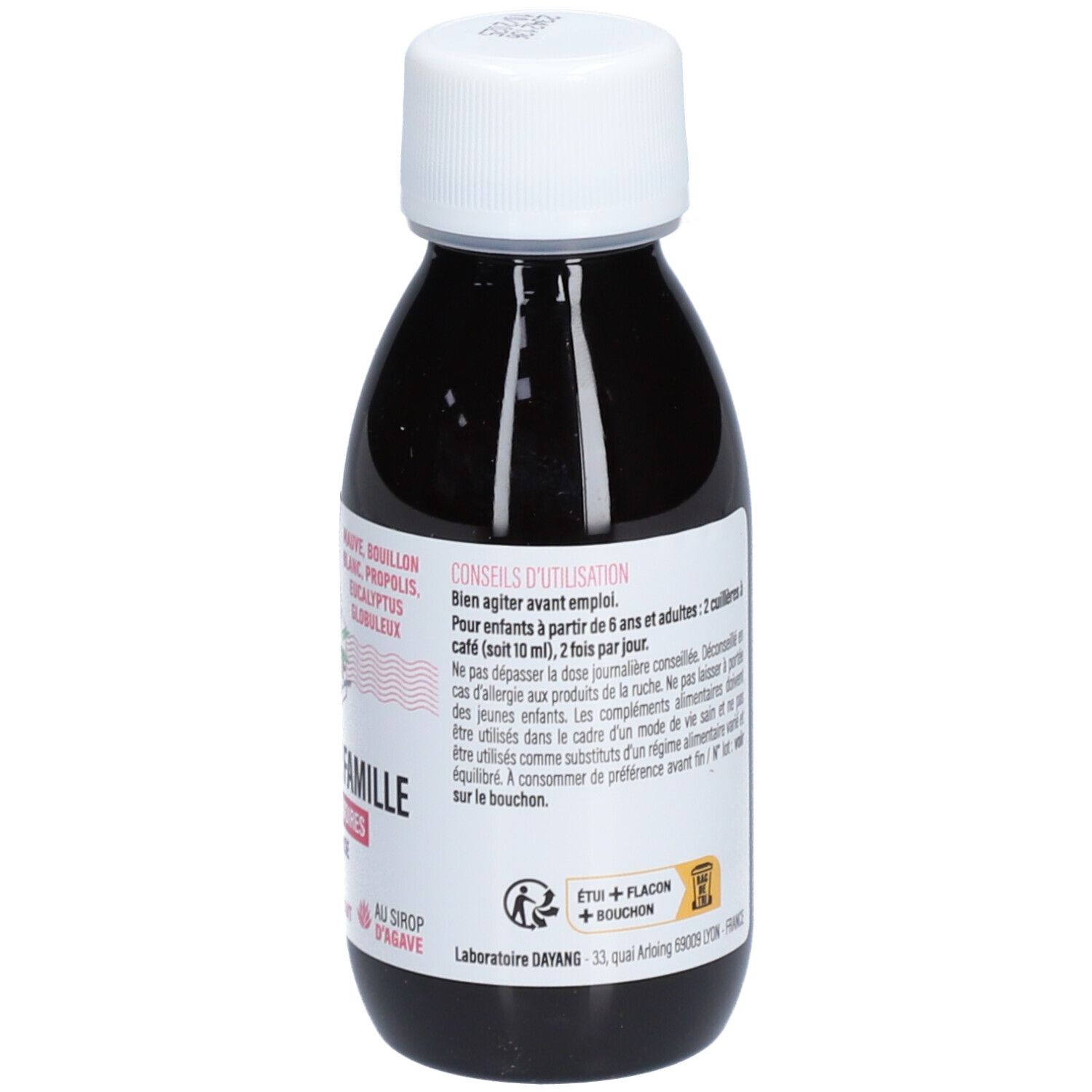 DAYANG SIROP GORGE FAMILLE 120ML Bio
