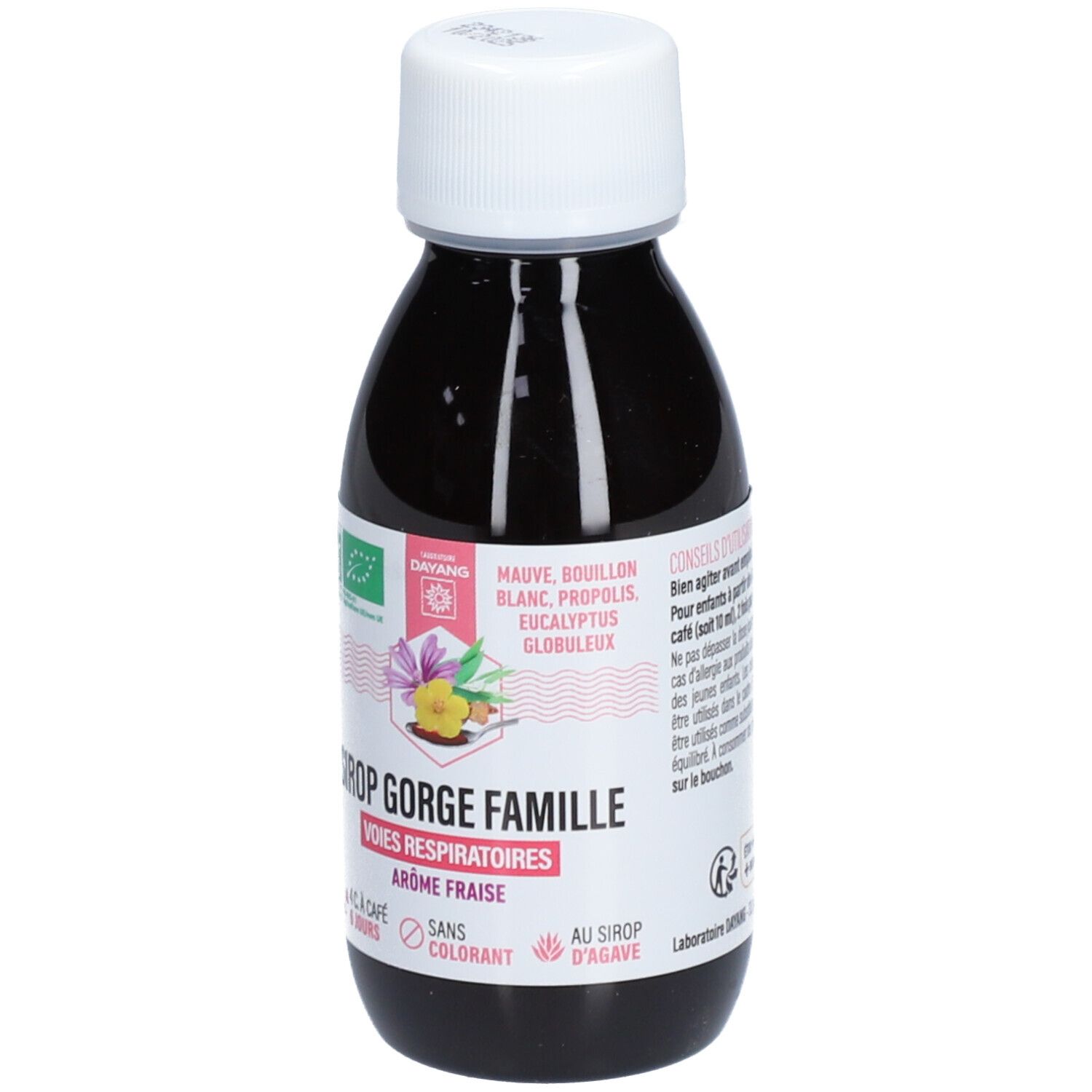 DAYANG SIROP GORGE FAMILLE 120ML Bio