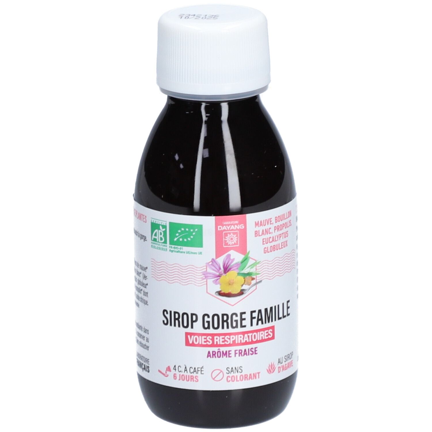 DAYANG SIROP GORGE FAMILLE 120ML Bio