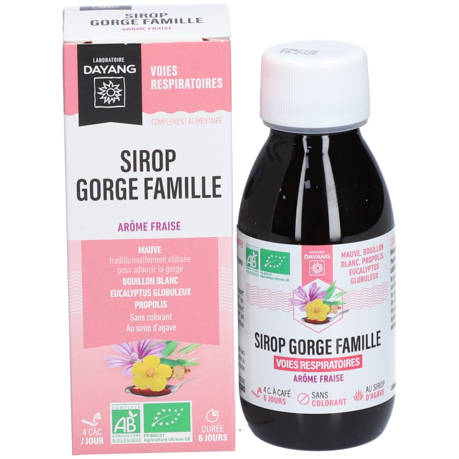 DAYANG SIROP GORGE FAMILLE 120ML Bio